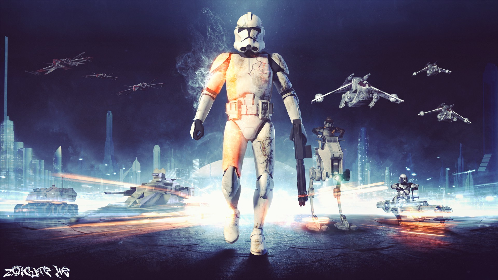 Wallpaper, Star Wars, video games, space, sky, stormtrooper, Battlefield 3, darkness, screenshot, 1920x1080 px, computer wallpaper, fictional character, special effects, pc game, phenomenon, cg artwork, visual effects 1920x1080