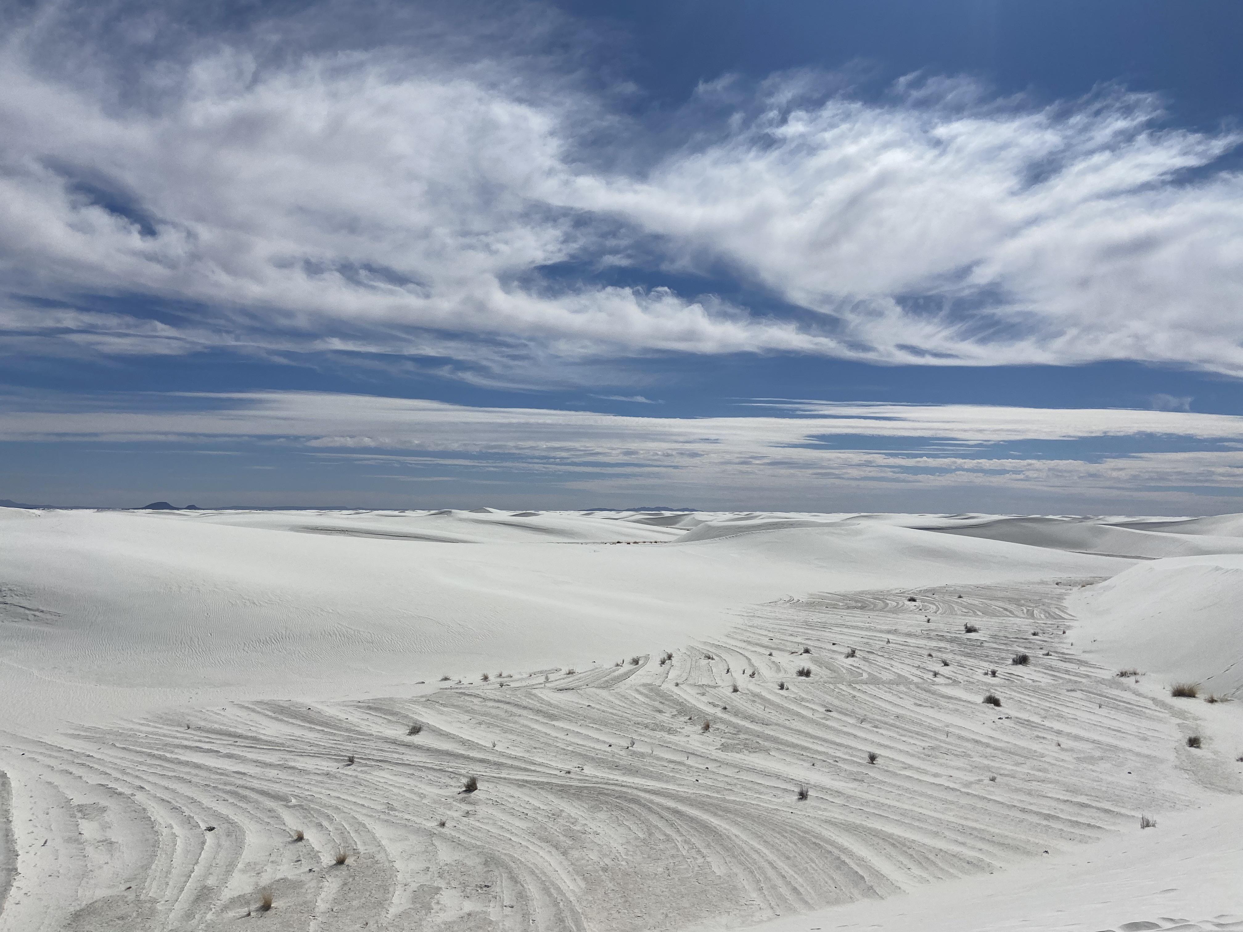 White Sands National Park New Mexico 4K wallpaper