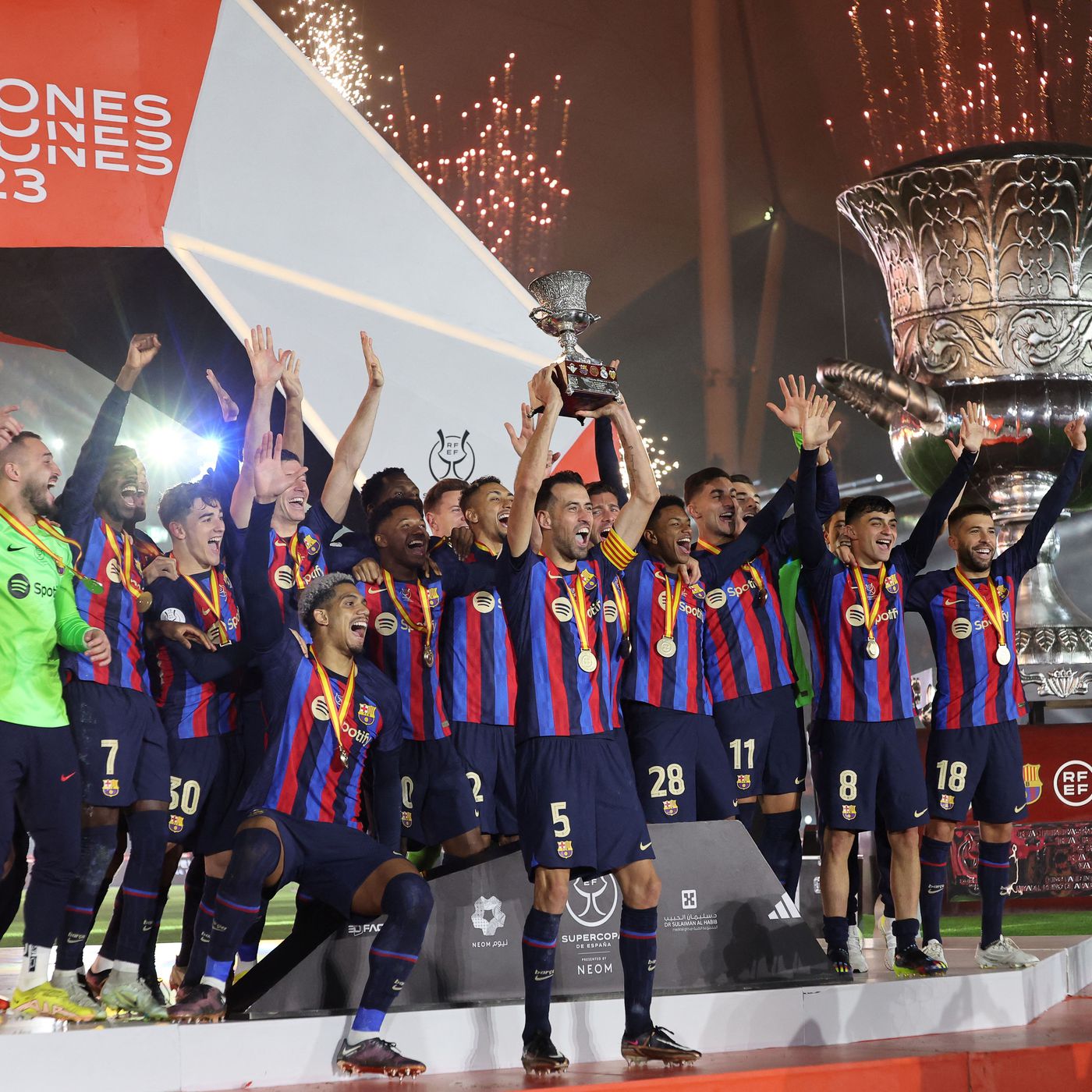 WATCH: Barcelona celebrate Super Cup win over Real Madrid