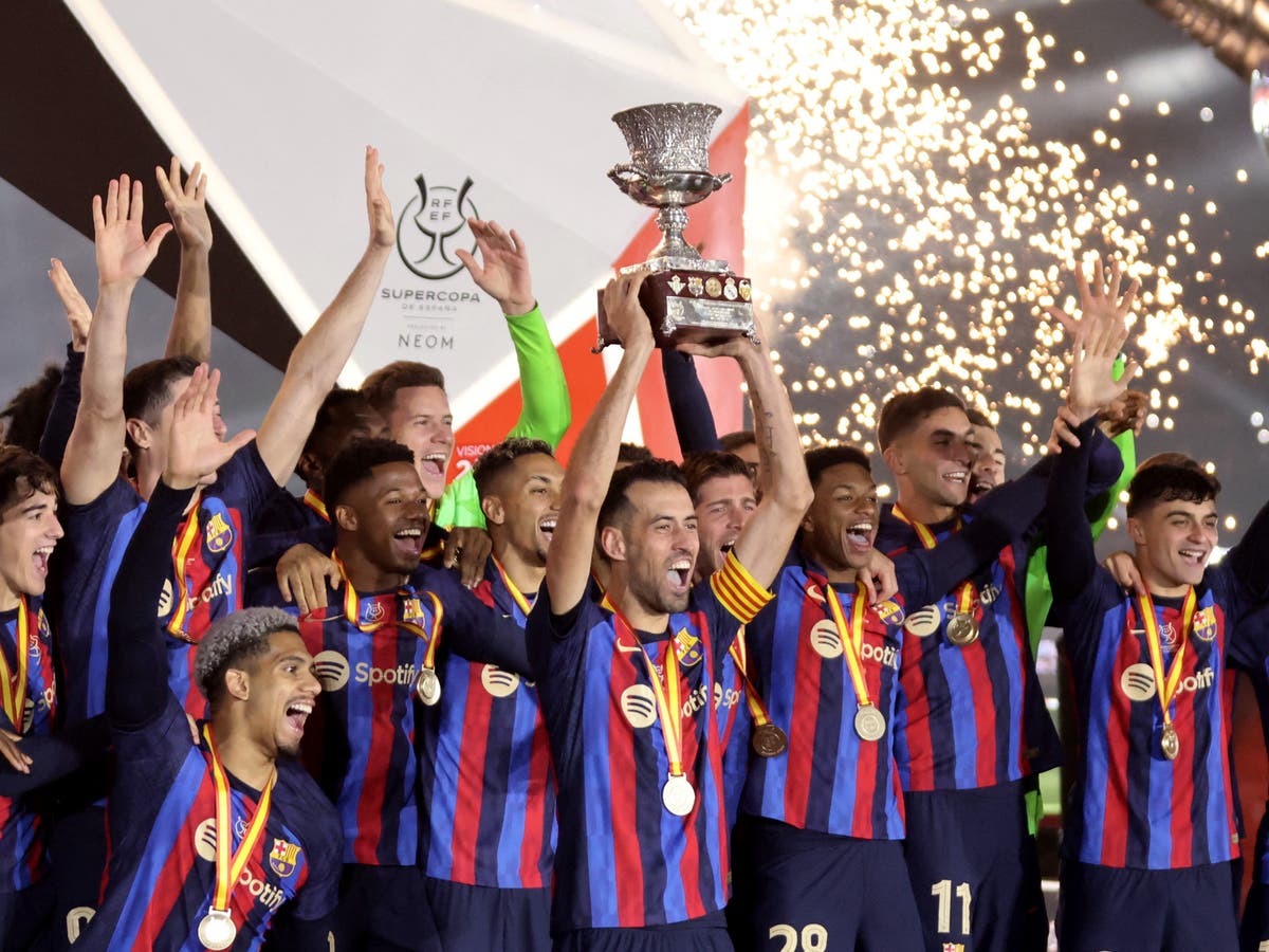 Barcelona crowned Spanish Super Cup Champion over Real Madrid in Riyadh. Al Arabiya English