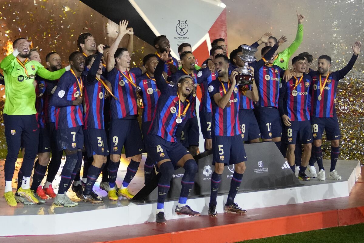 Barcelona Hopes Super Cup Win Is Turning Point After Woes San Diego Union Tribune