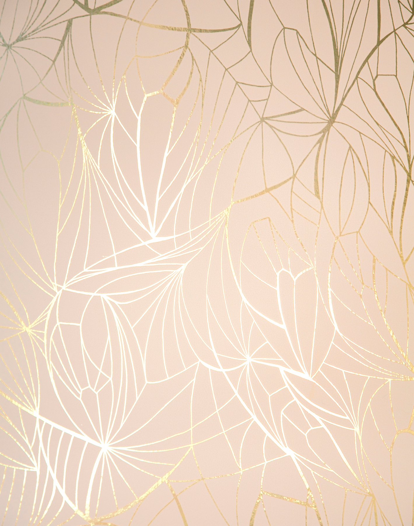 Leaf, Gold & Nude Pink