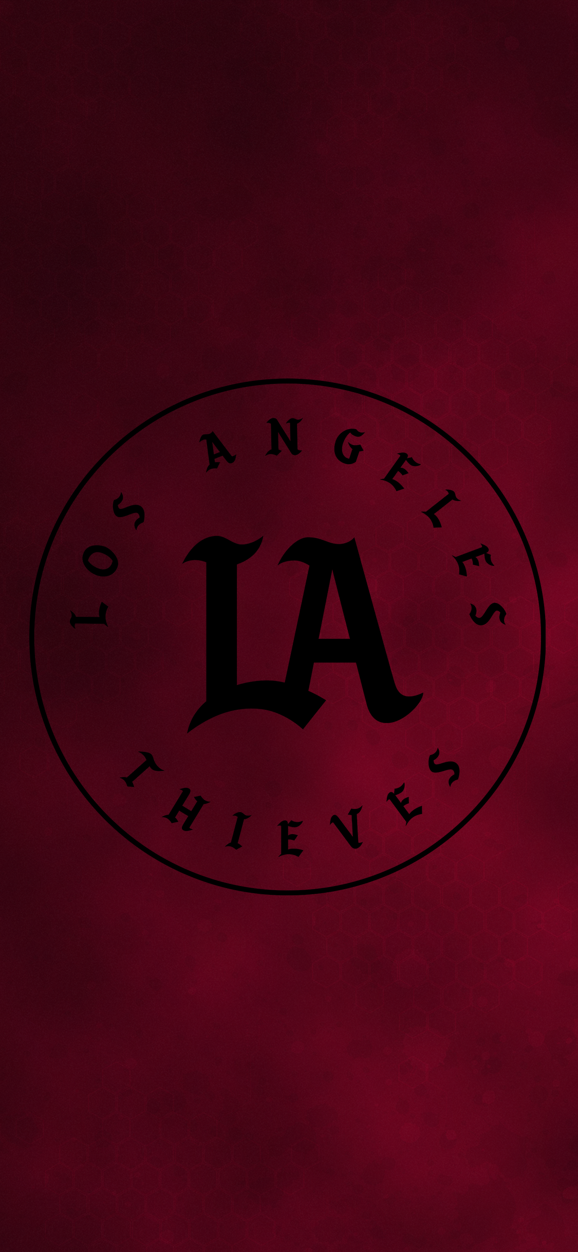 Simple and clean LA Thieves iphone x background