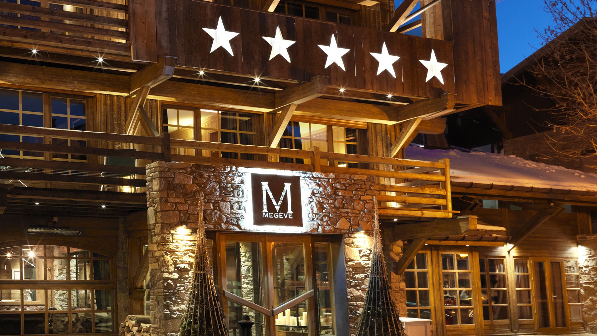 Five Star Hotel In The Ski Resort Of Megeve, France Desktop Wallpaper 640x480