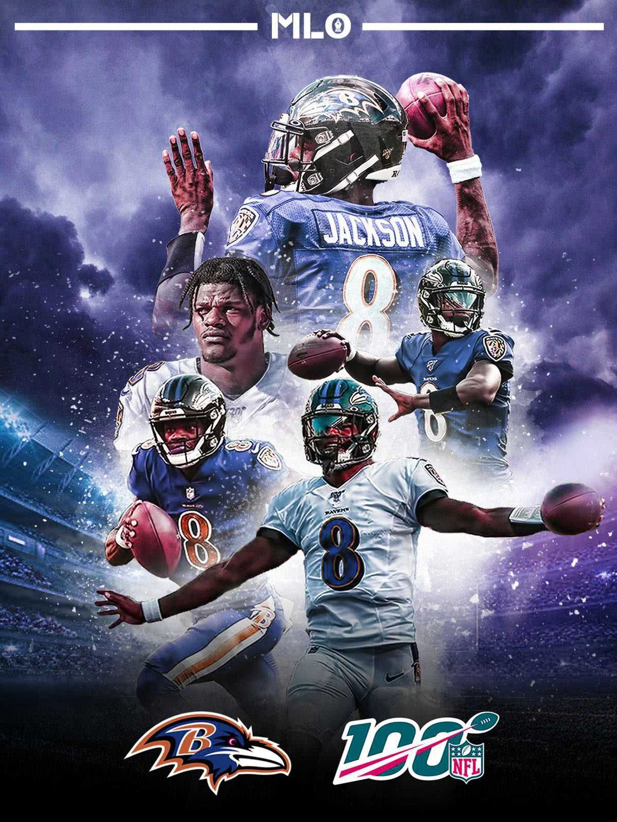 I made this Lamar Jackson live wallpaper that will work on any iPhone after  the 6s DOWNLOAD IN COMMENTS  rravens