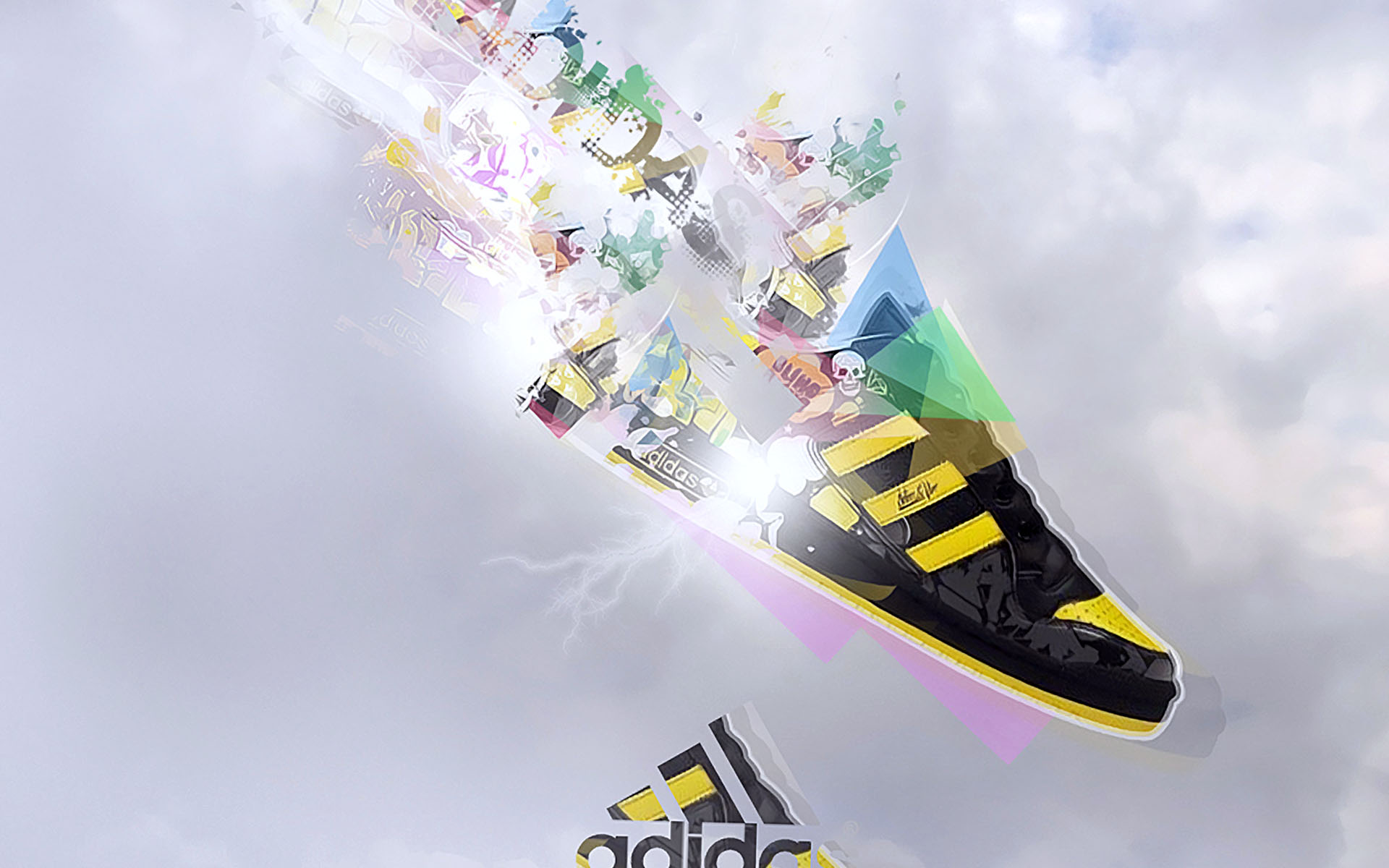 3D Adidas Logo Desktop Wallpaper HD / Desktop and Mobile Background