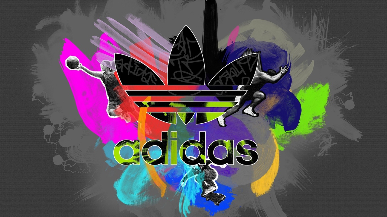 Colorful Adidas Logo Desktop wallpaper 1280x720