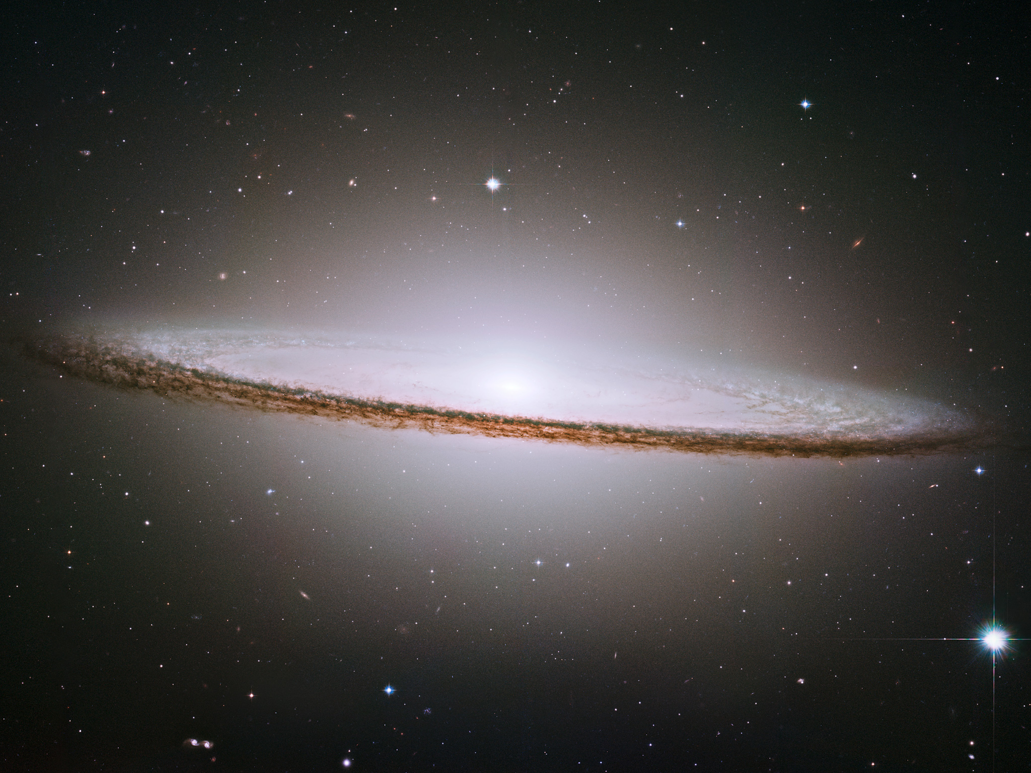 Hubble Mosaic Of The Majestic Sombrero Galaxy