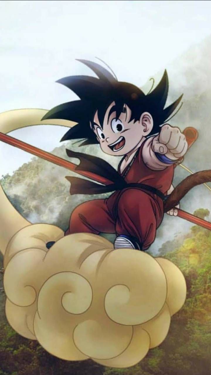 Download Kid Goku Cloud Wallpaper by Nicolo69 now. Browse millions of popular ball Wallpape. Imagenes de goku niño, Dragones, Dragon ball gt