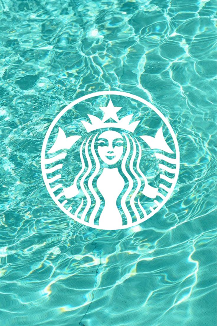 Aqua Water Ocean Starbucks App Edit for iOS14. Red wallpaper, Wallpaper, Aesthetic wallpaper
