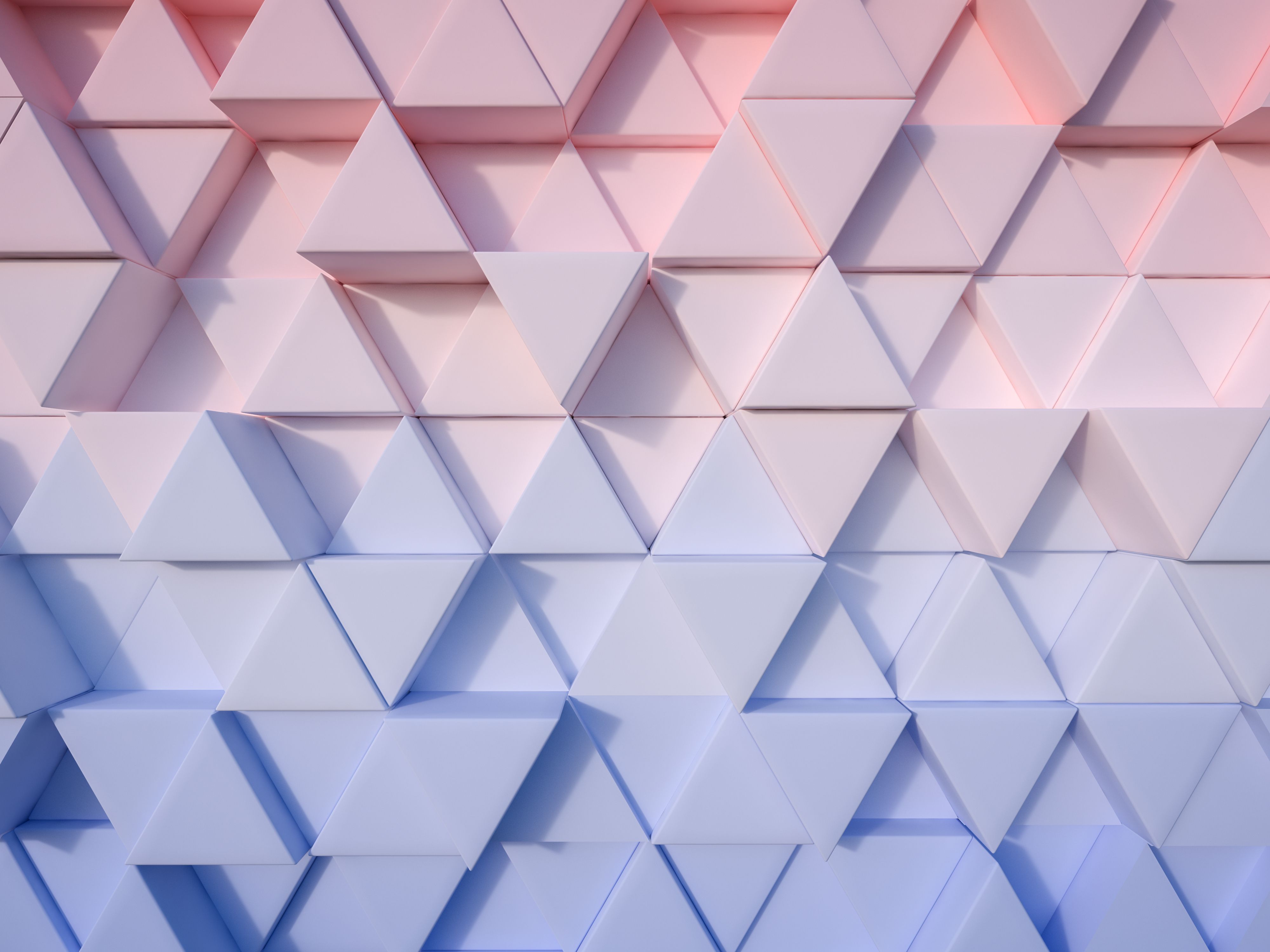 Serenity Blue and Rose Quartz abstract 3D triangle background. Rose quartz serenity, Pantone color, Color of the year
