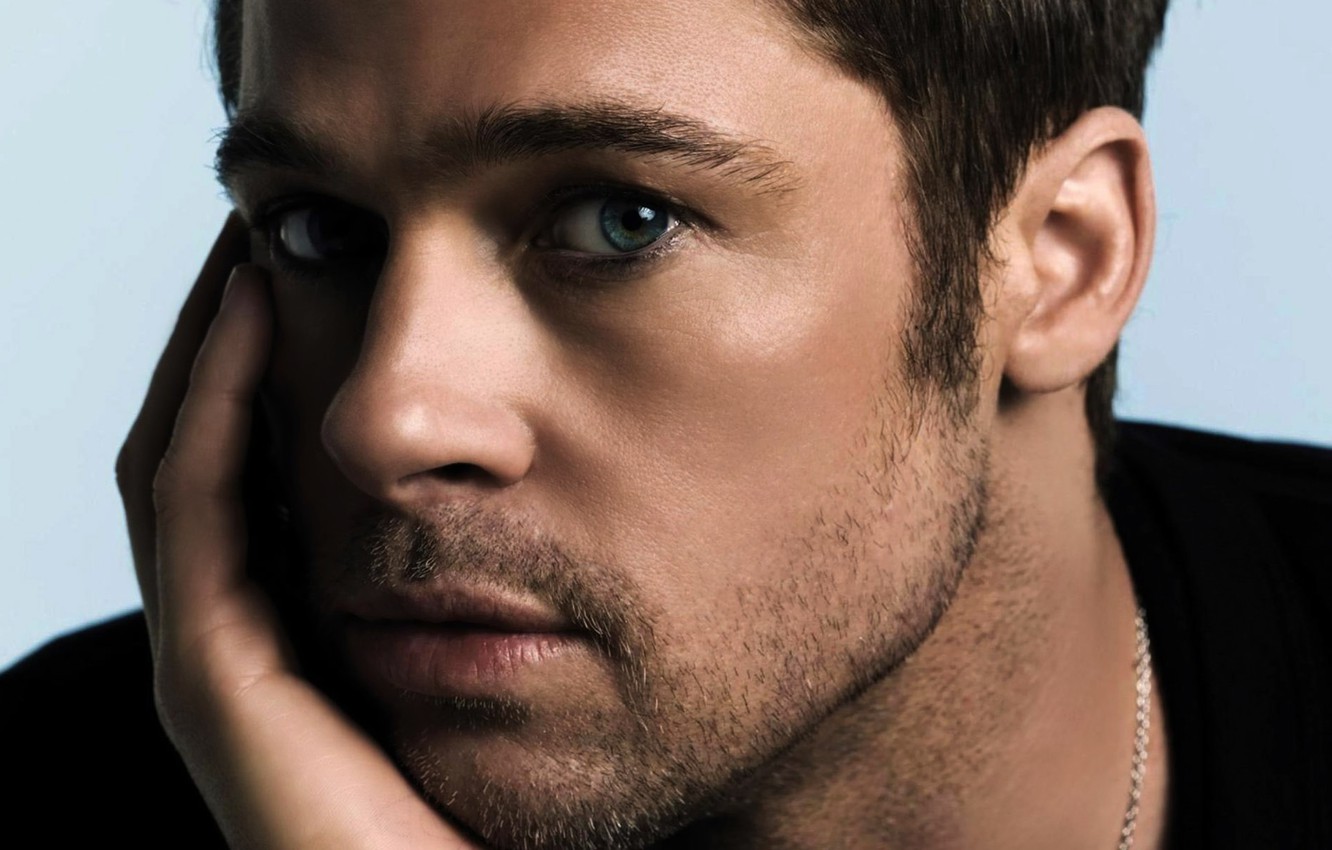 Wallpaper eyes, look, actor, male, Brad Pitt, Brad Pitt, grey, actor, grey, eyes, man image for desktop, section мужчины