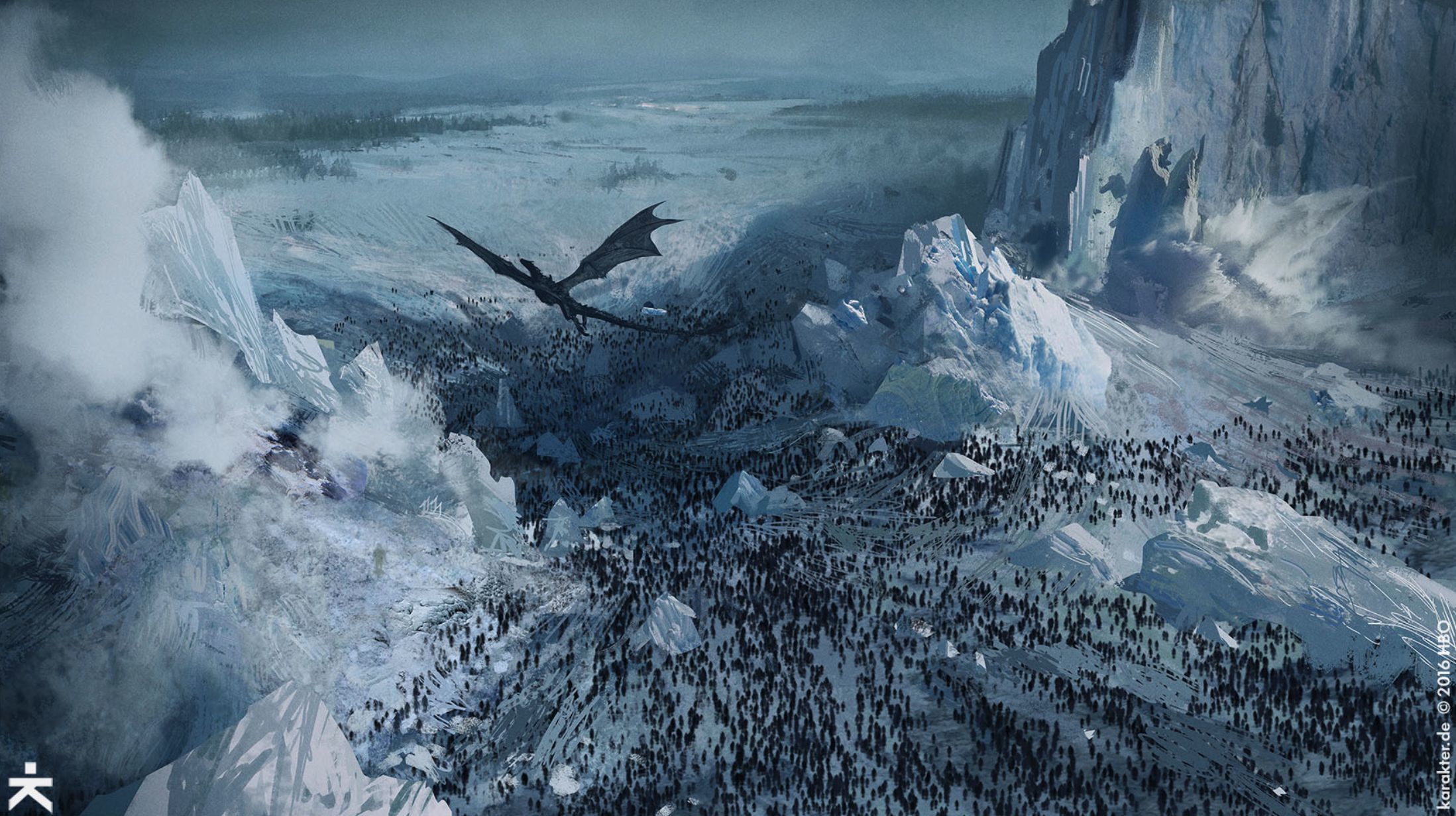 Game Of Thrones HD Wallpaper: Winter's Dragon