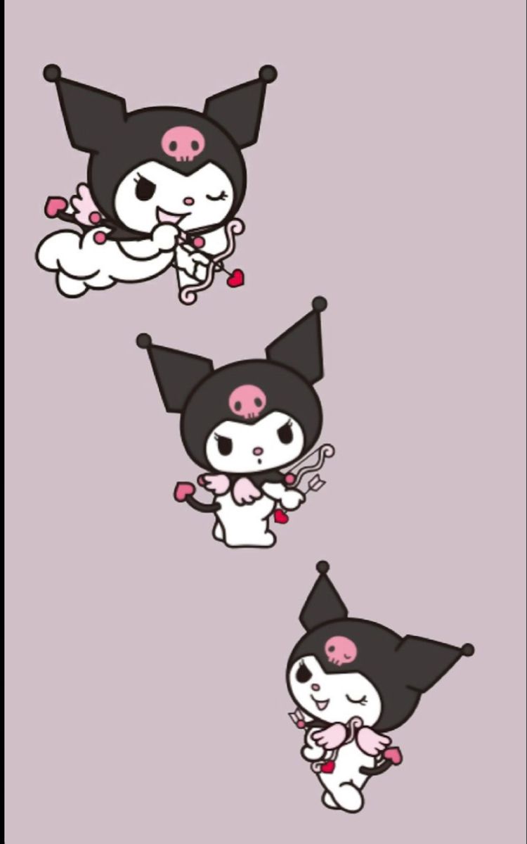 Kuromi wallpaper. Hello kitty комнаты, Hello kitty картинки, Милые каракули
