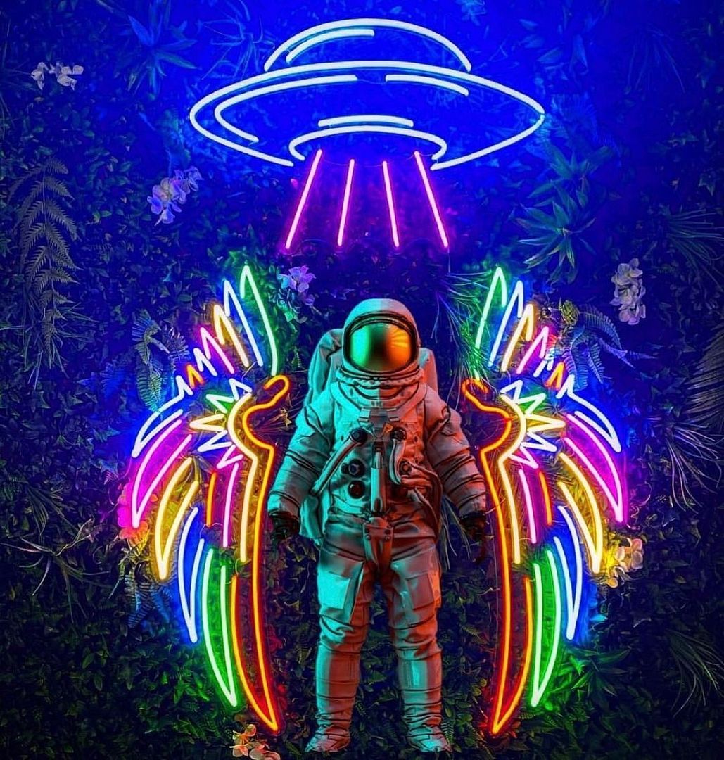 Neon Angel Wallpapers Wallpaper Cave