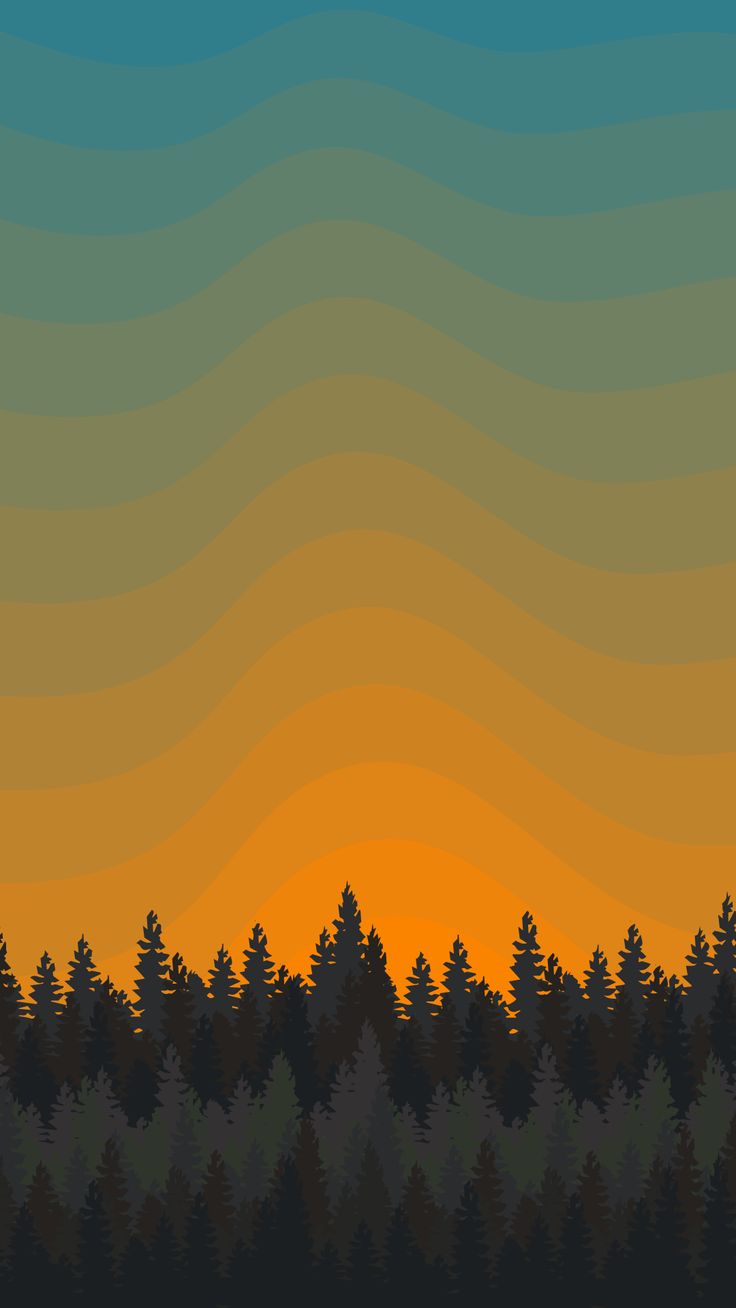 iPhone wallpaper HD. Forest sunset, Forest wallpaper iphone, Cool iphone wallpaper hd