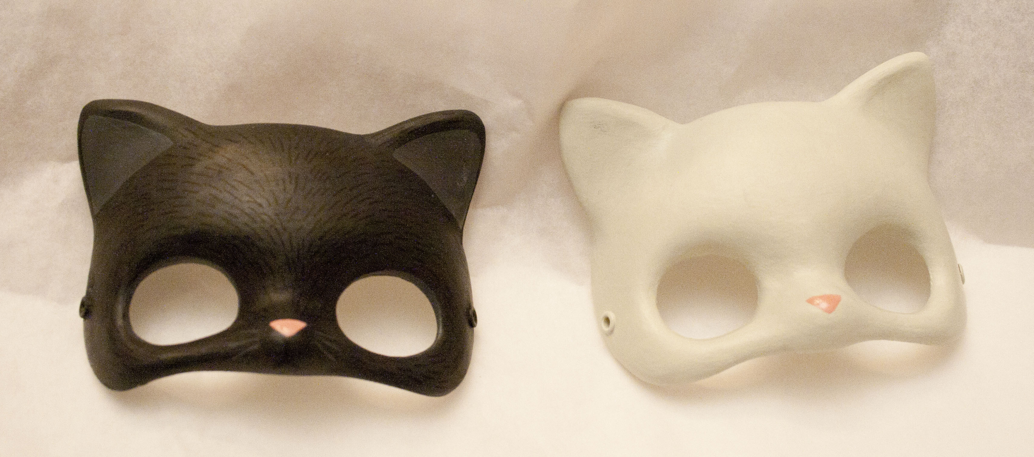 Wallpaper, cat, mask, Blythe, ART, animal, cute, original, handmade, for, snout, piticrunchy, product design 3435x1518