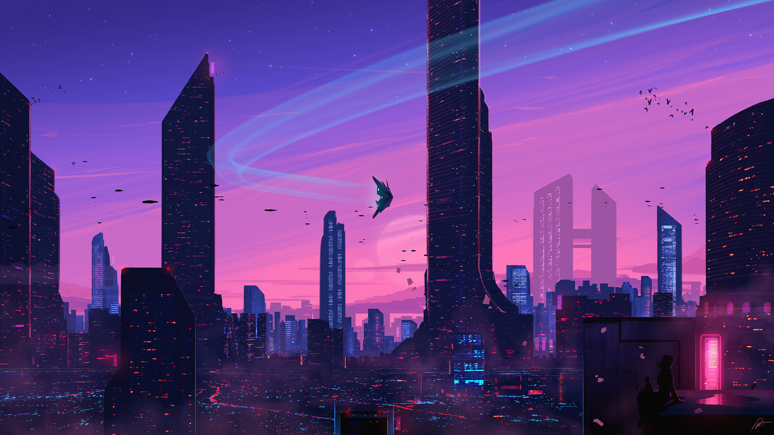 Sci Fi City HD Wallpaper and Background