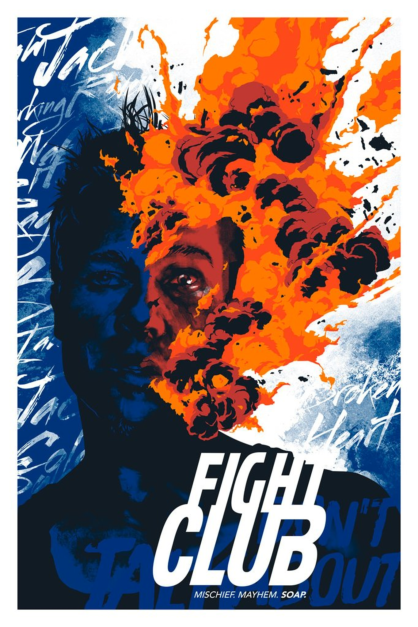 Fight Club (1999) HD Wallpaper From Gallsource.com. Movie poster art, Fight club poster, Fight club