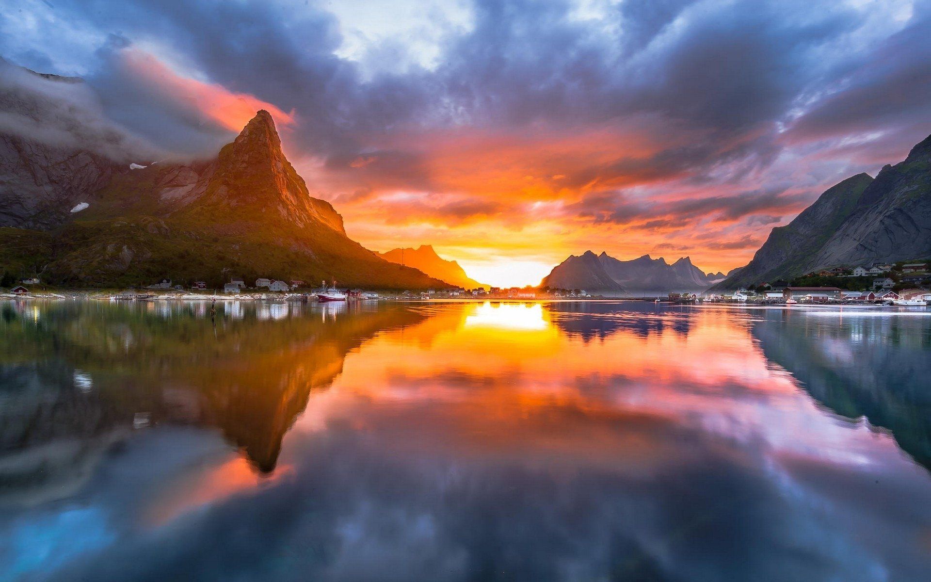 Norway Sunset Wallpaper
