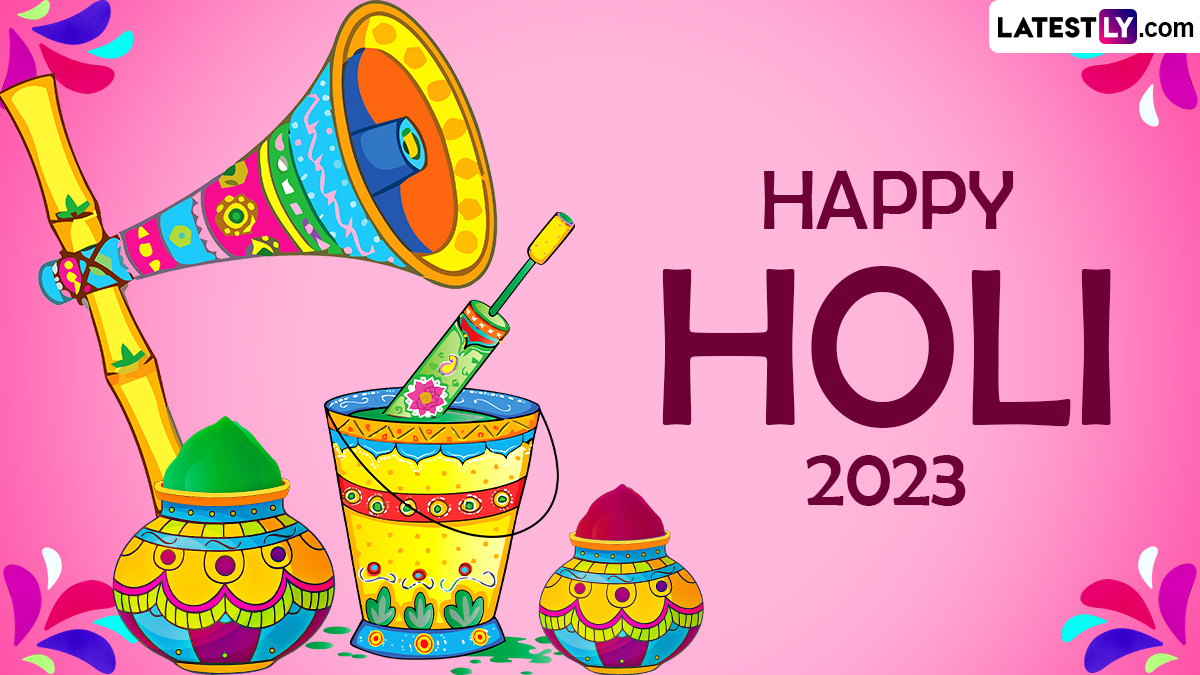Happy Holi 2023 in Advance Wishes & Holi Image: WhatsApp Stickers, GIFs, Quotes, HD Wallpaper and SMS To Send on the Festival of Colours