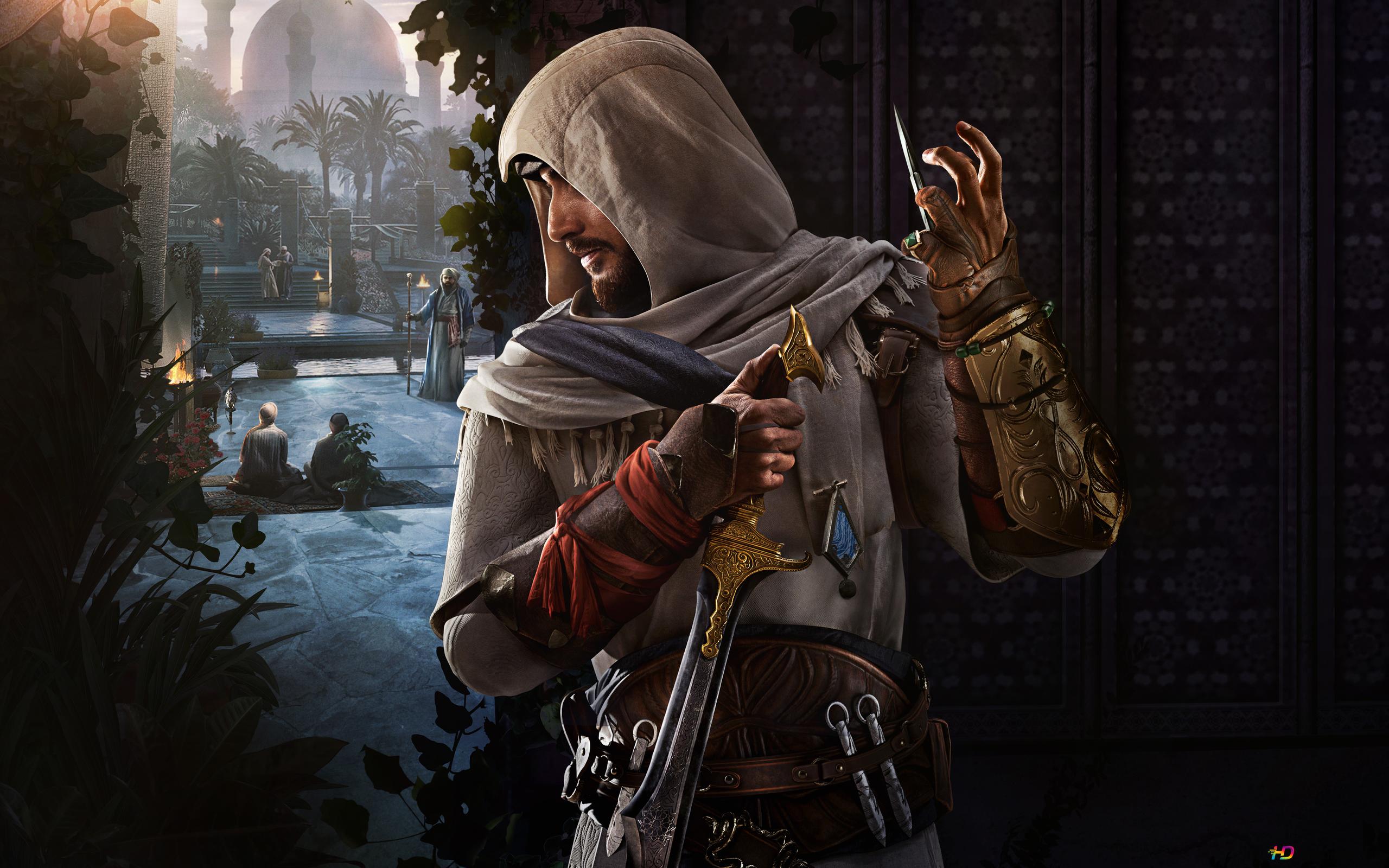 Basim from Assassin's Creed Mirage 2023 video game 8K wallpaper download