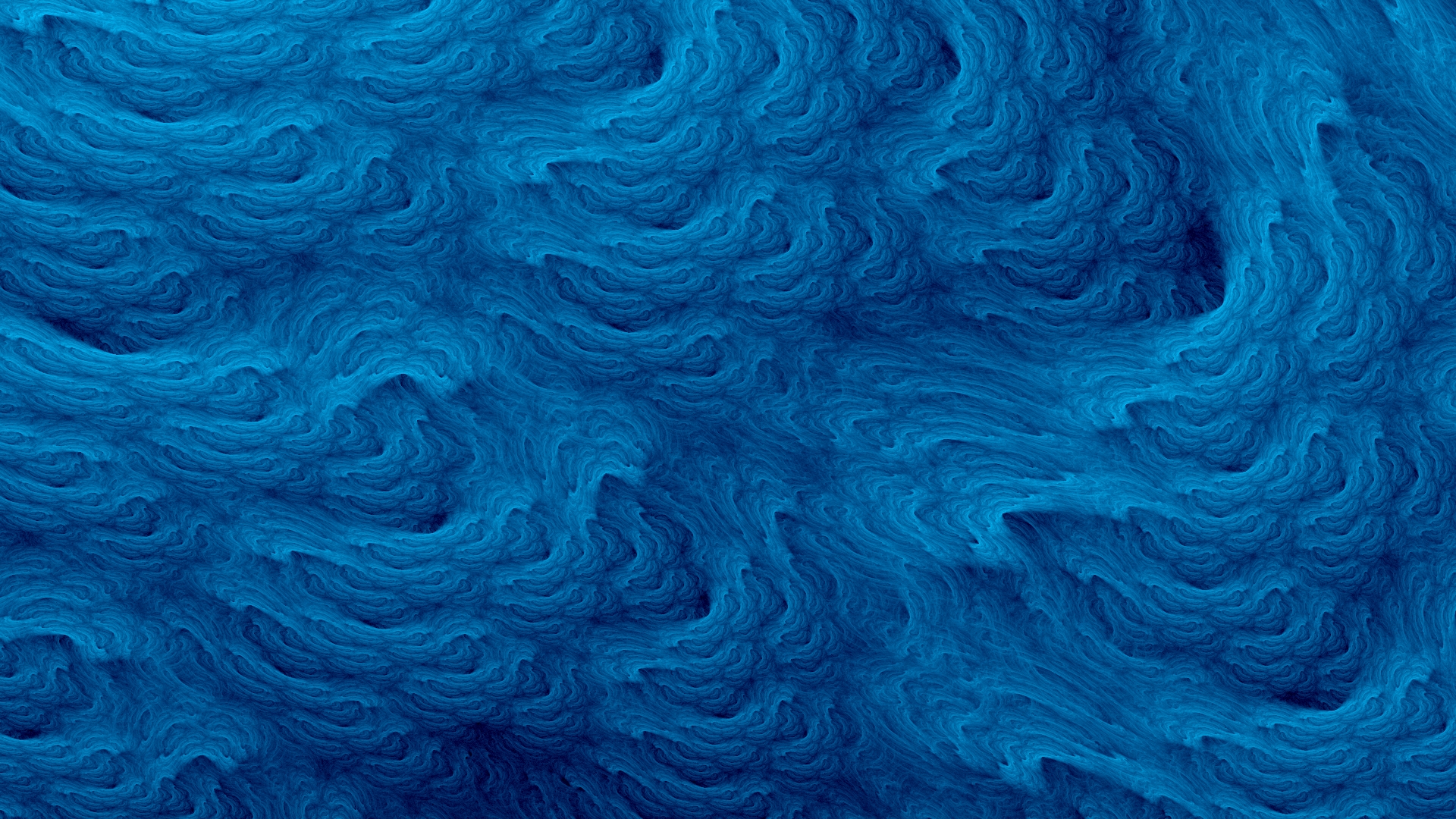Deep Blue Ocean Fractal desktop PC and Mac wallpaper