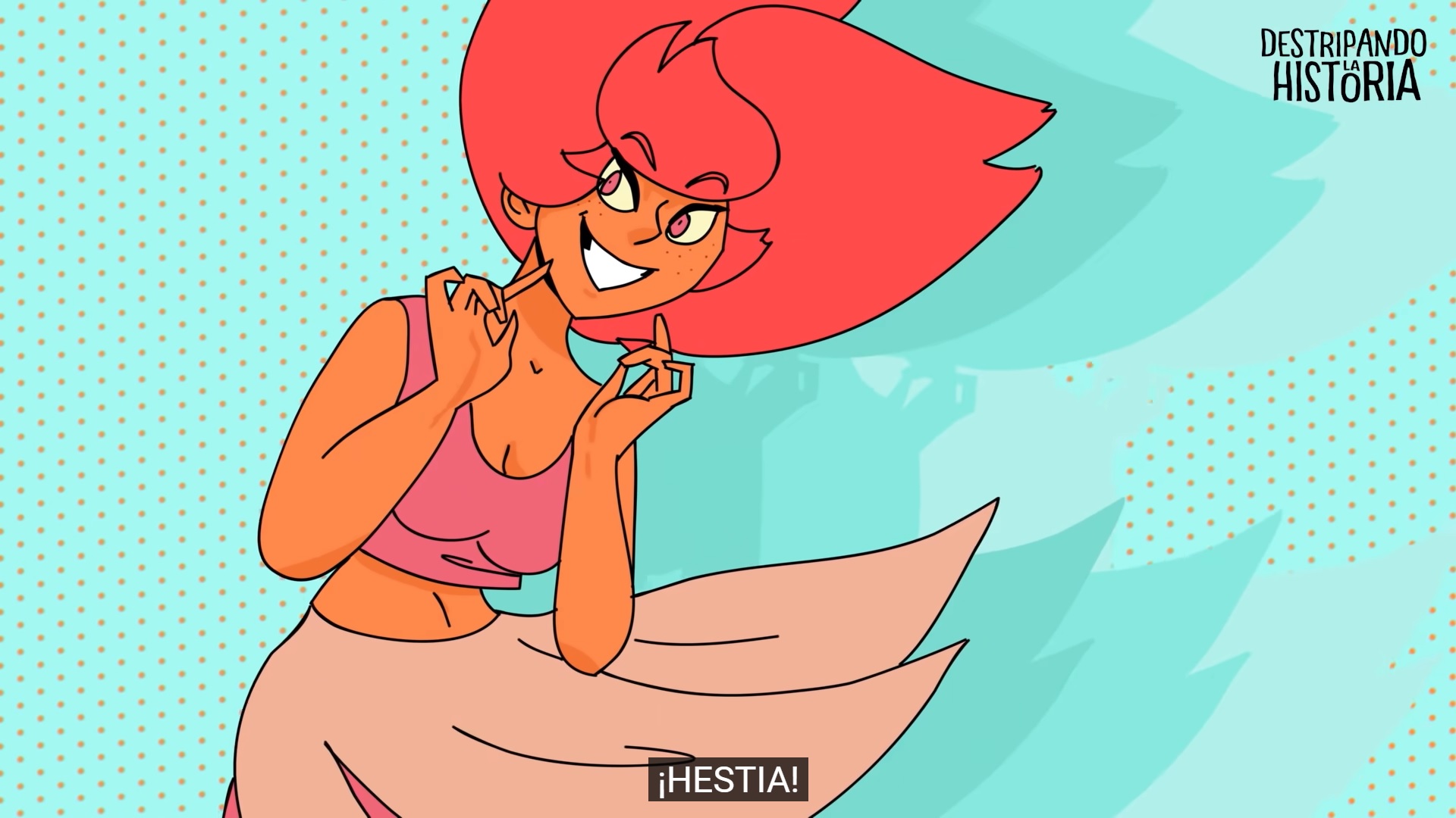 Esteban C. love her. that smile ❤️ Hestia, from Destripando la Historia by Pascu y Rodri