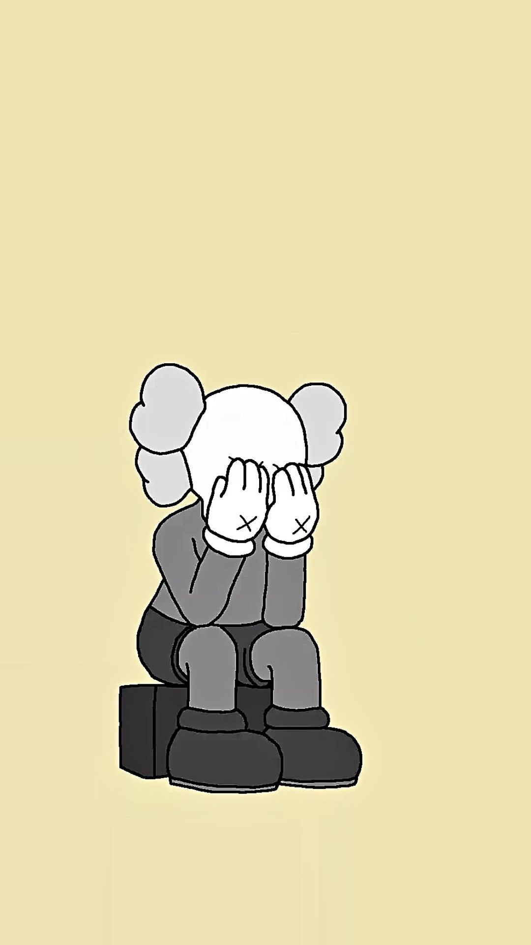 KAWS Small Lie Wallpaper 4K Kaws alone Sad 5K 9345