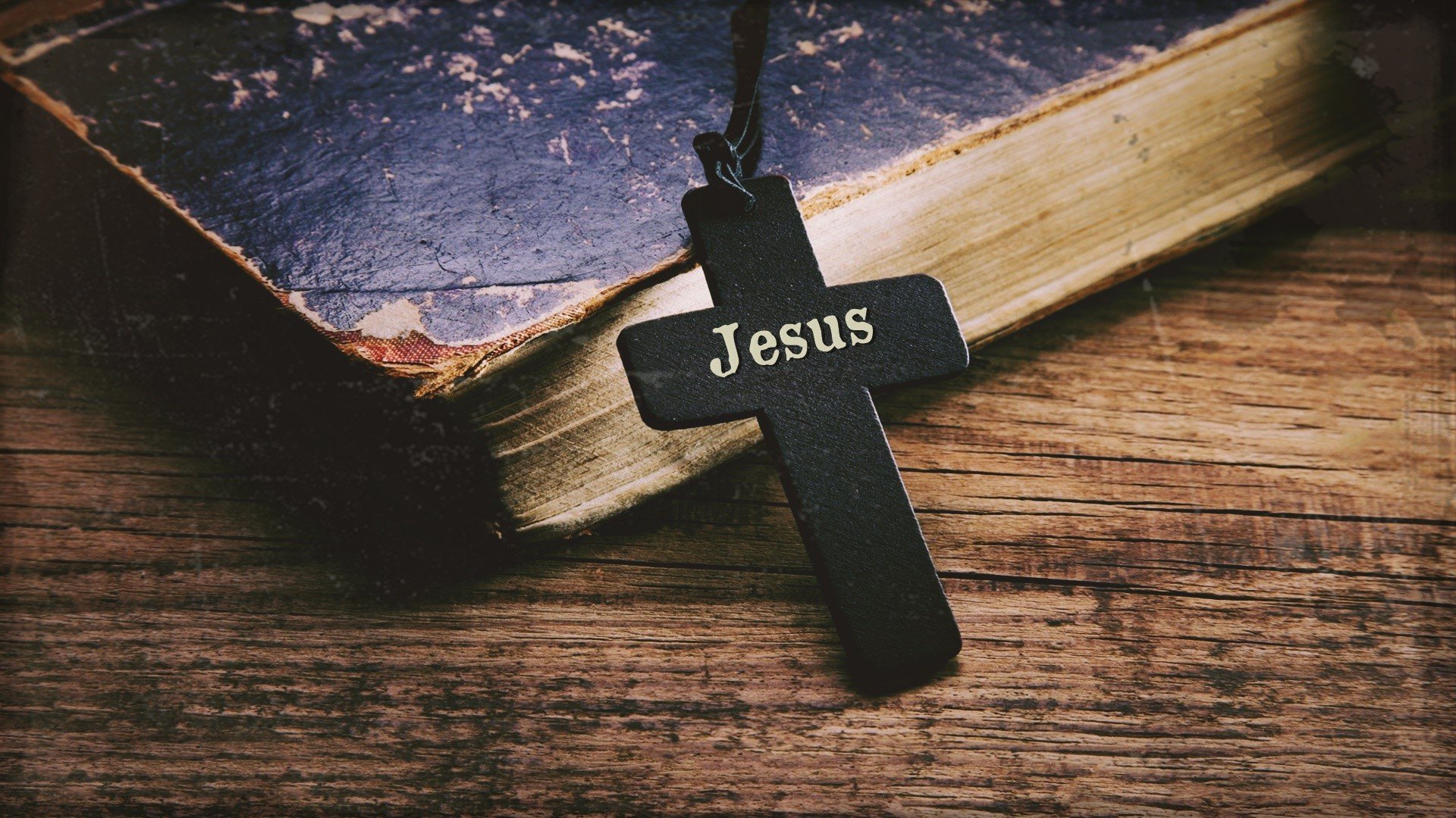 Holy Bible, Cross, Jesus Christ, Christianity, Wood, Table Wallpaper HD / Desktop and Mobile Background
