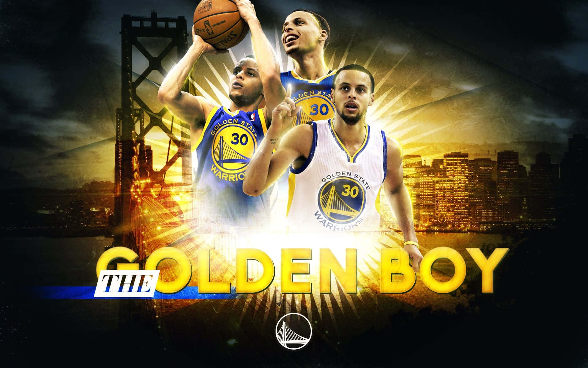 Download Stephen Curry Cool Golden Boy Wallpaper