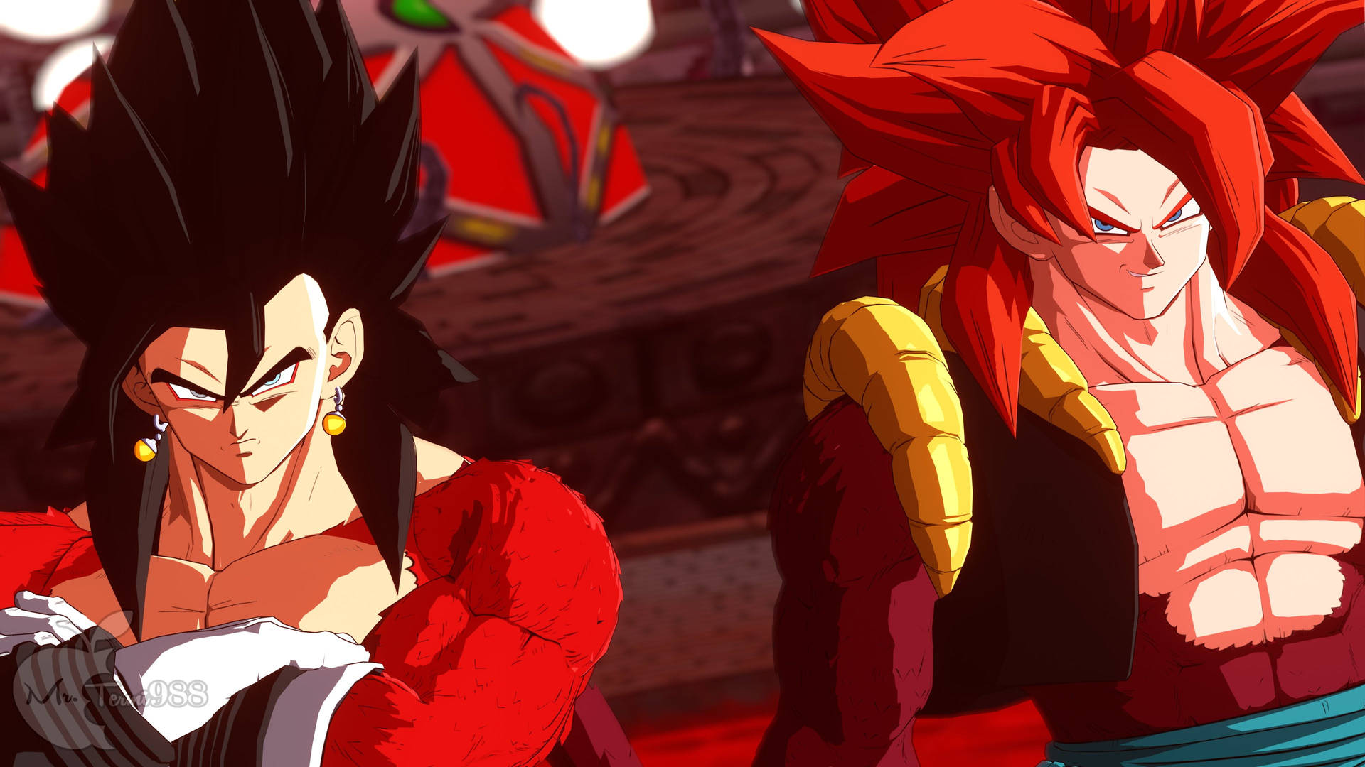 Gogeta SSJ4 [Legends] Custom Mobile Wallpaper by davidmaxsteinbach