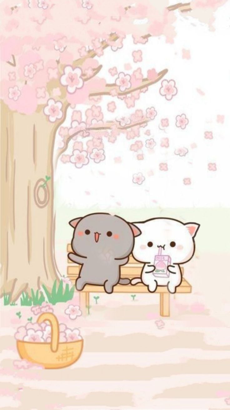 For large screen) cute wallpaper. Cute animal drawings kawaii, Cute cartoon wallpaper, Cute animal drawings