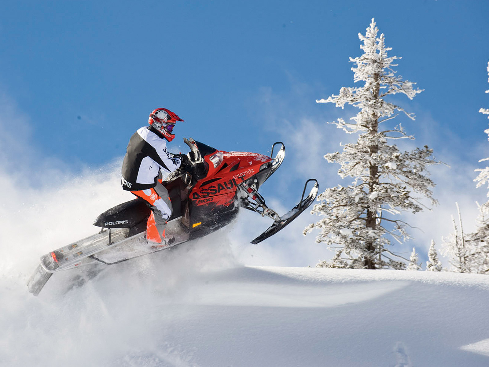 POLARIS RMK ASSAULT snowmobile winter sled snow fa wallpaperx1200