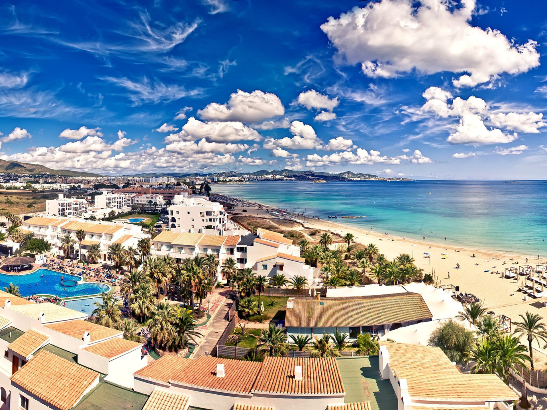 Ibiza, Spain Sandy Beach HD Desktop Wallpaper, Wallpaper13.com