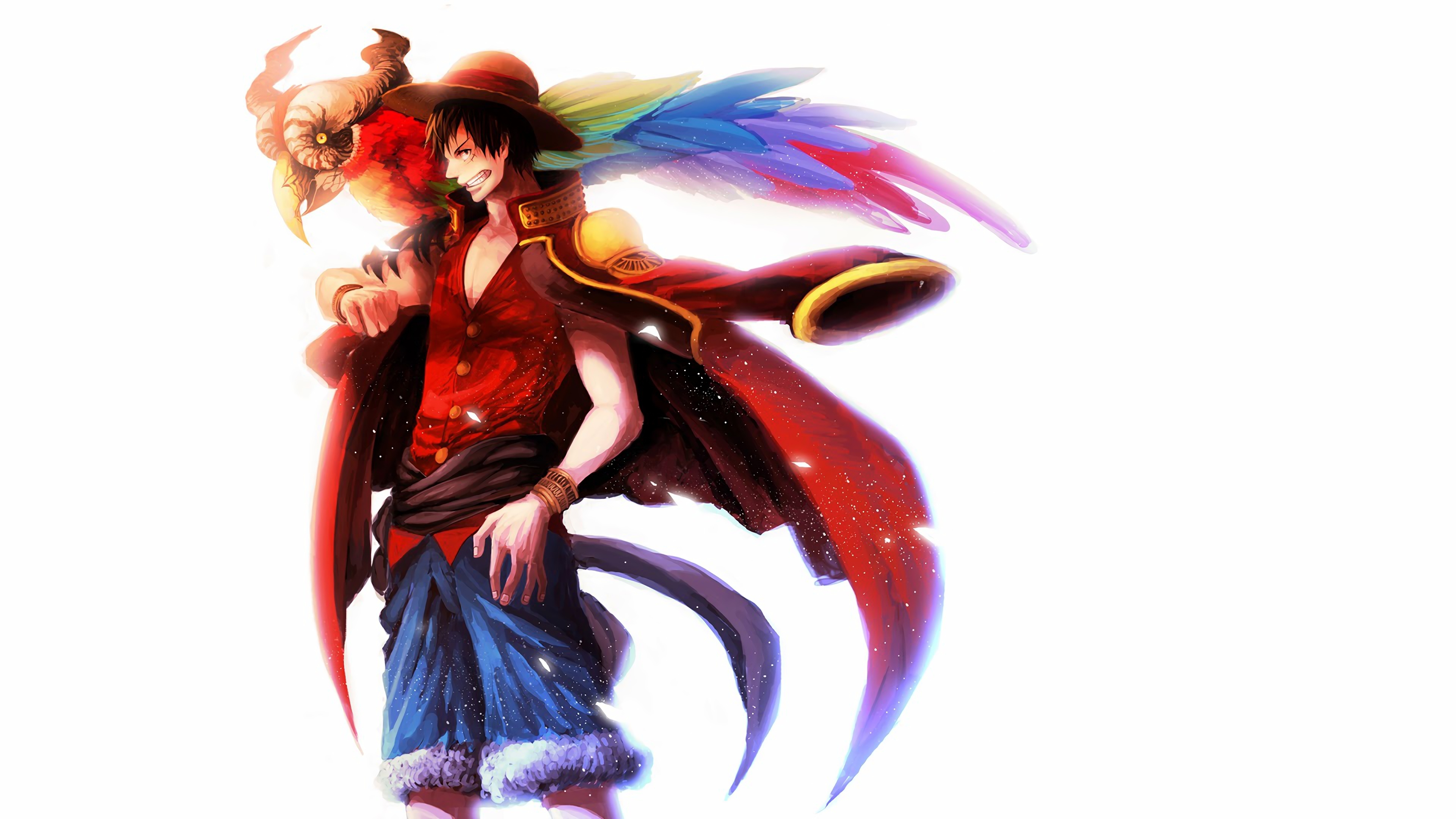 Luffy, Pirate King, One Piece, 4K Gallery HD Wallpaper