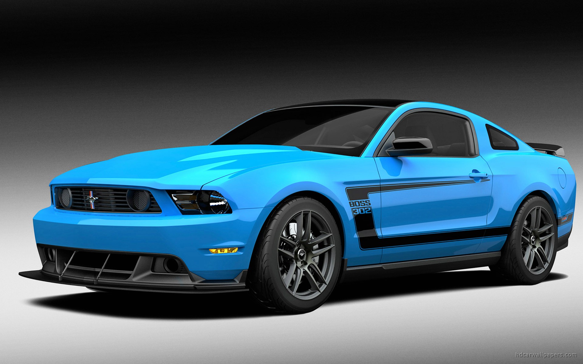 Blue 2012 Ford Mustang Boss Wallpaper Car Wallpaper