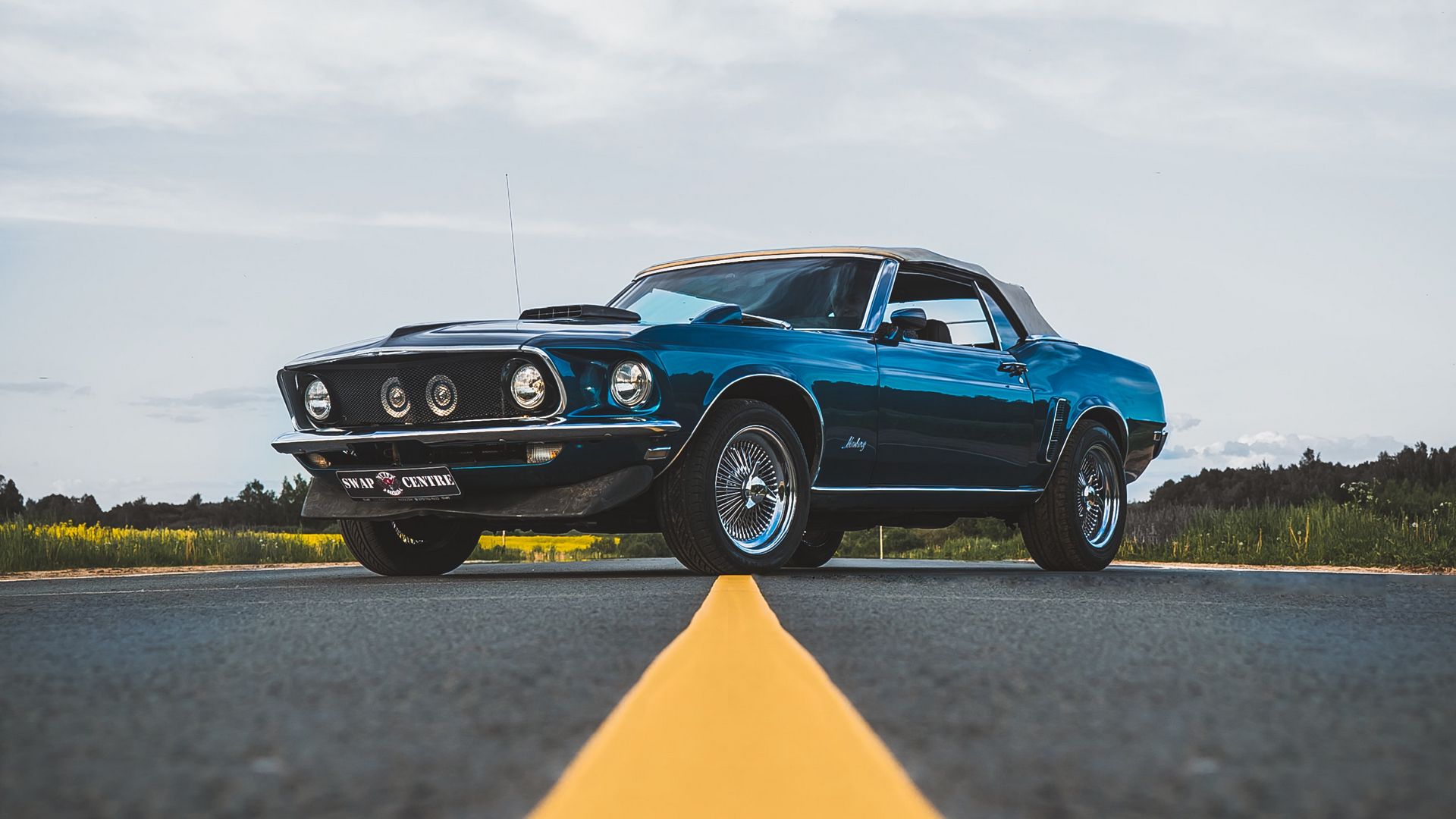 Ford Mustang, Car Blue Wallpaper For Desktop