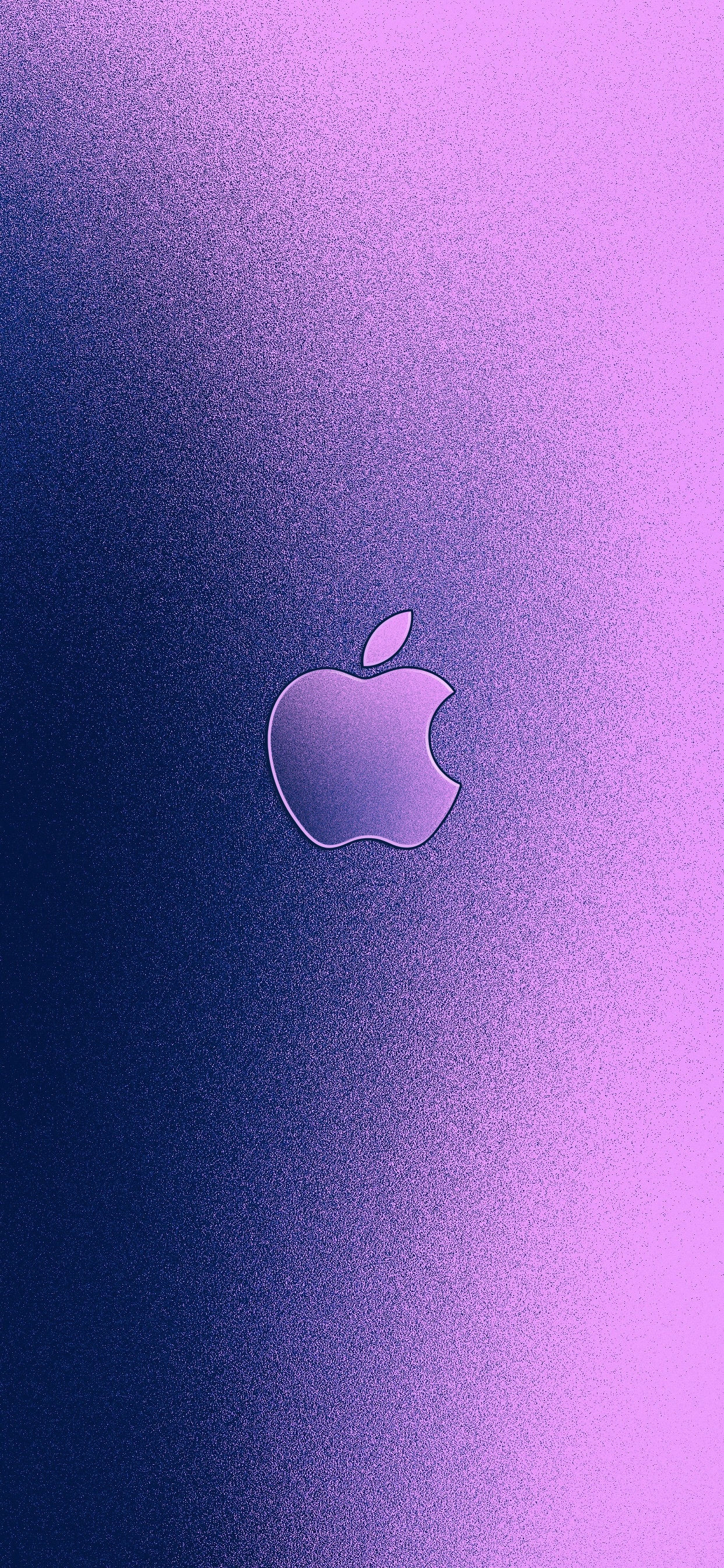 Aluminum Apple logo wallpaper for iPhone