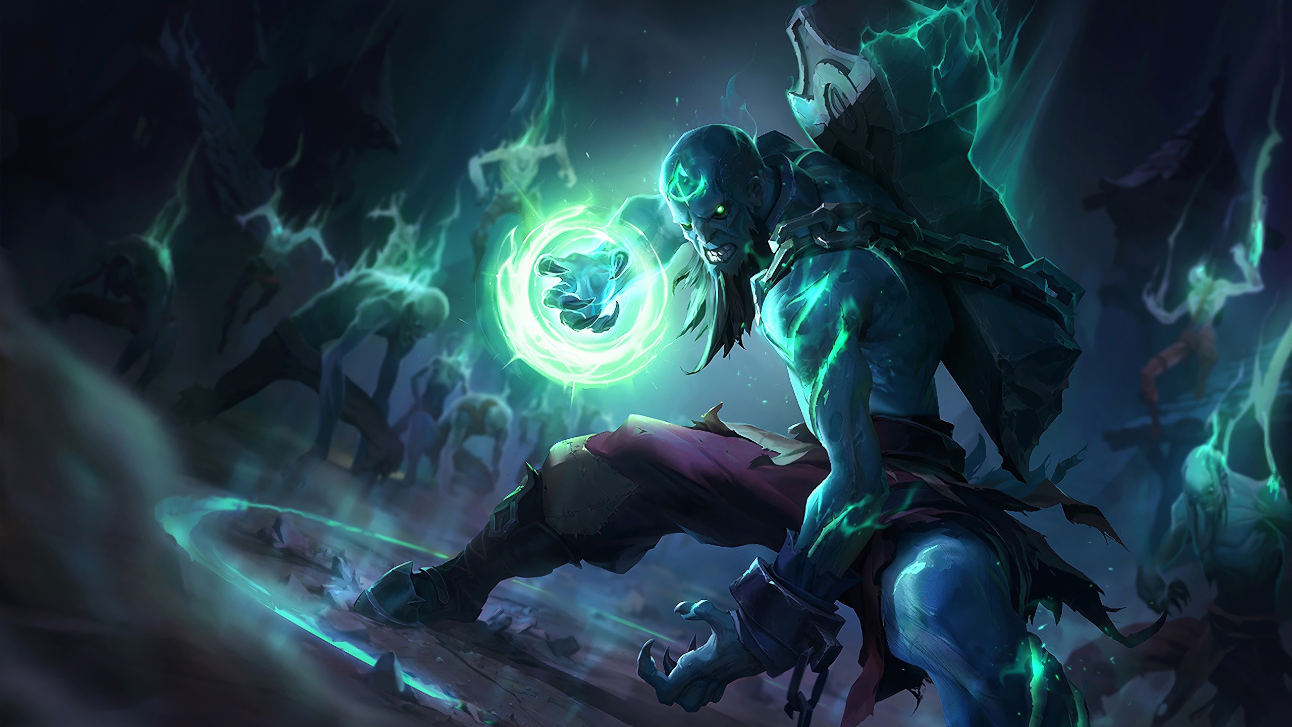 Wallpaper 4k Zombie Ryze LoL Splash Art League of Legends Wallpaper
