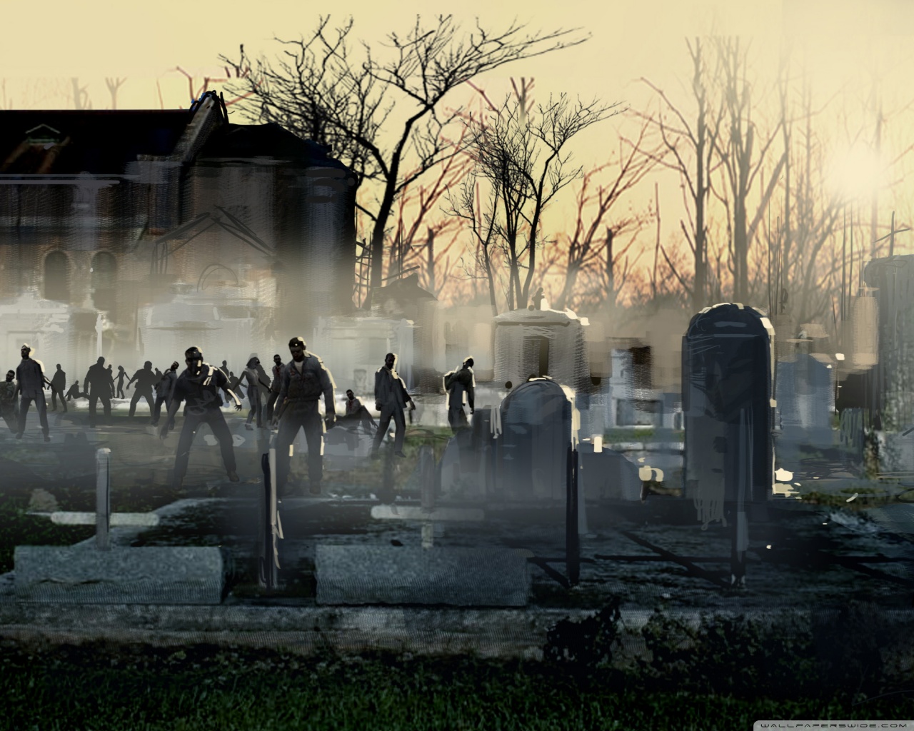 Left 4 Dead Zombies Art Ultra HD Desktop Background Wallpaper for 4K UHD TV, Tablet