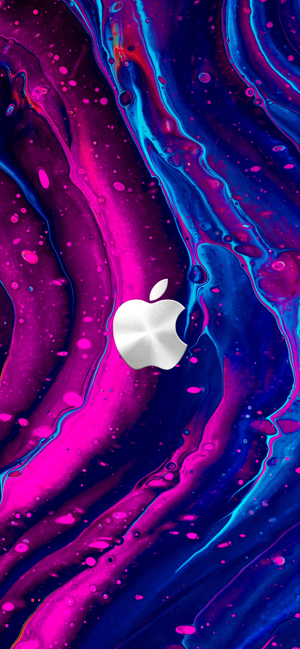apple logo metal abstract wallpaper iphone