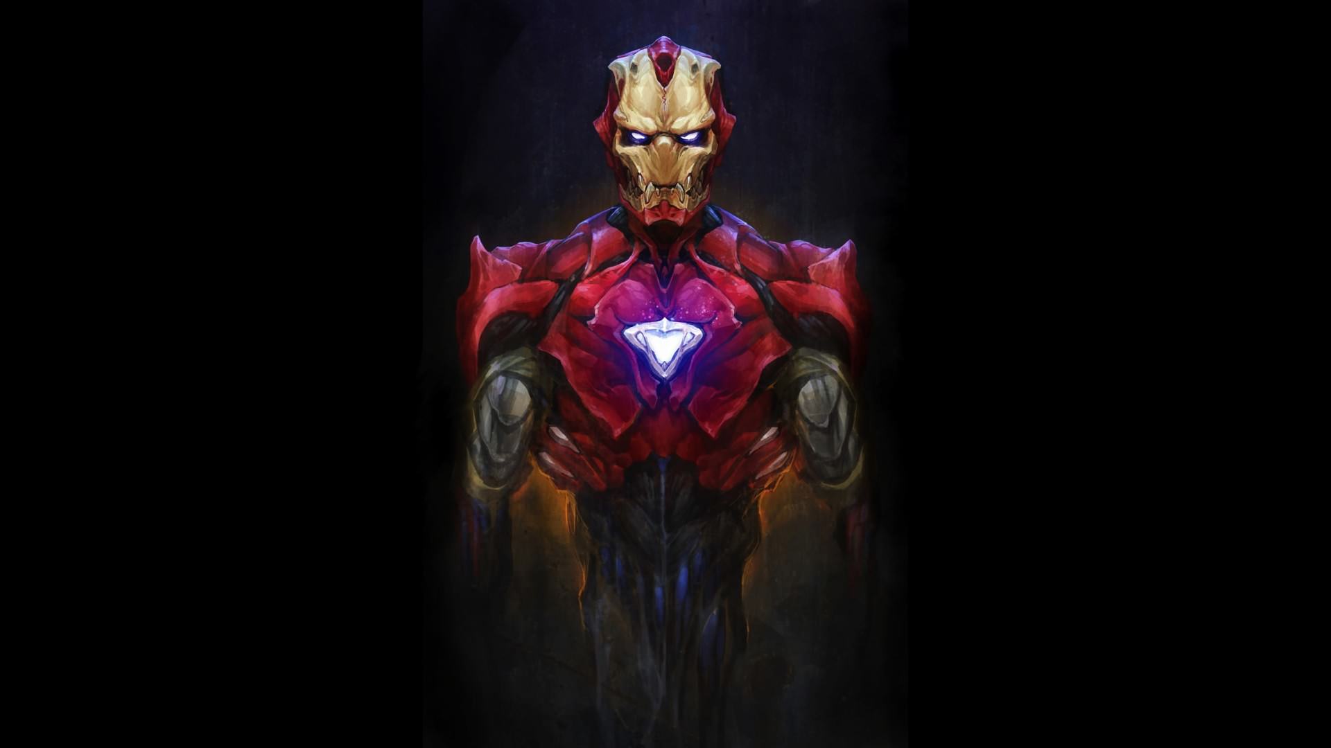 Desktop Wallpaper Zombie Android Iron Man Artwork, HD Image, Picture, Background, Gbajes