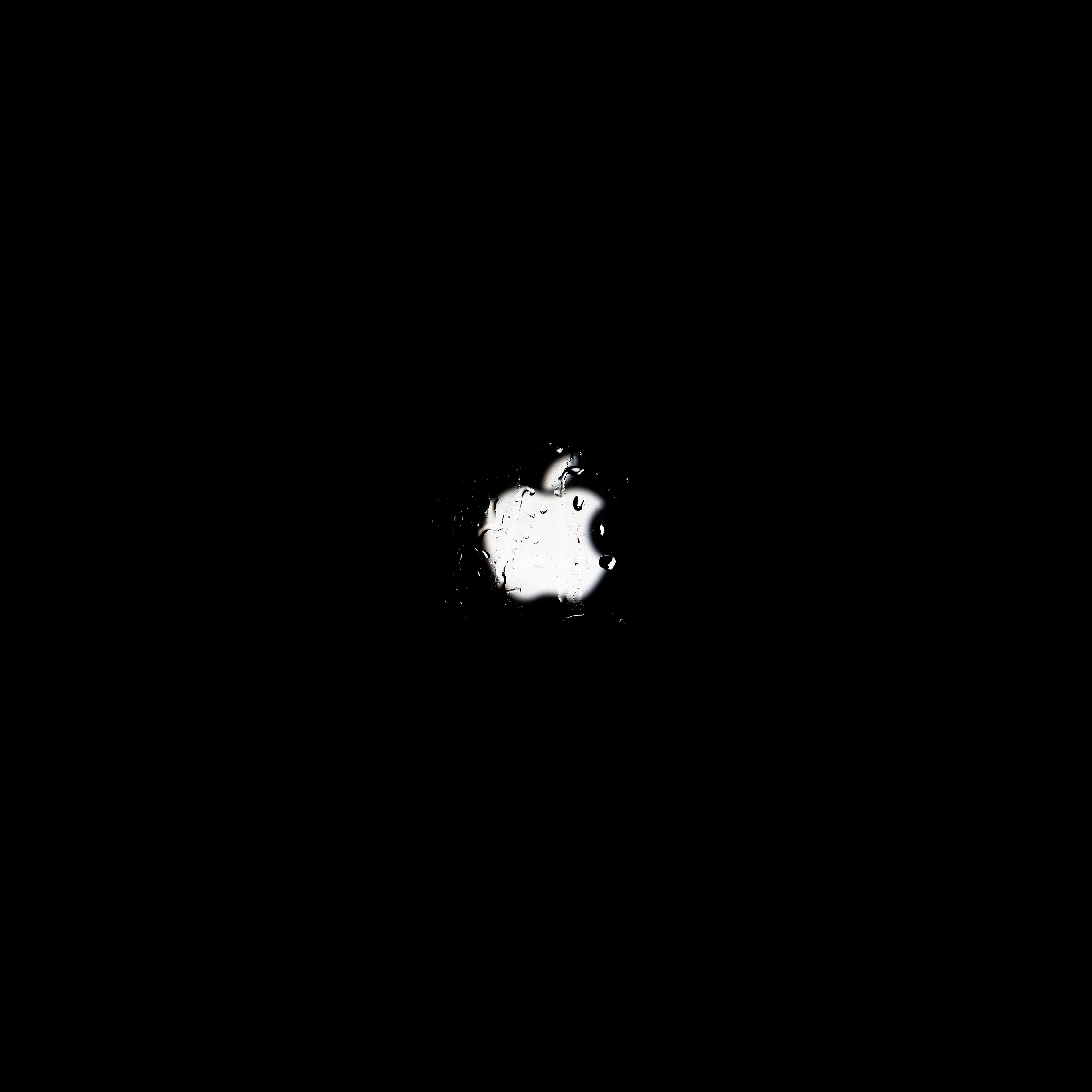 Apple Logo Dark Simple Minimal