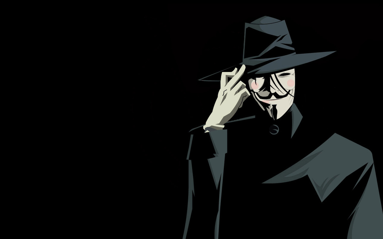 Wallpaper, Anonymous, we are legion 1280x800