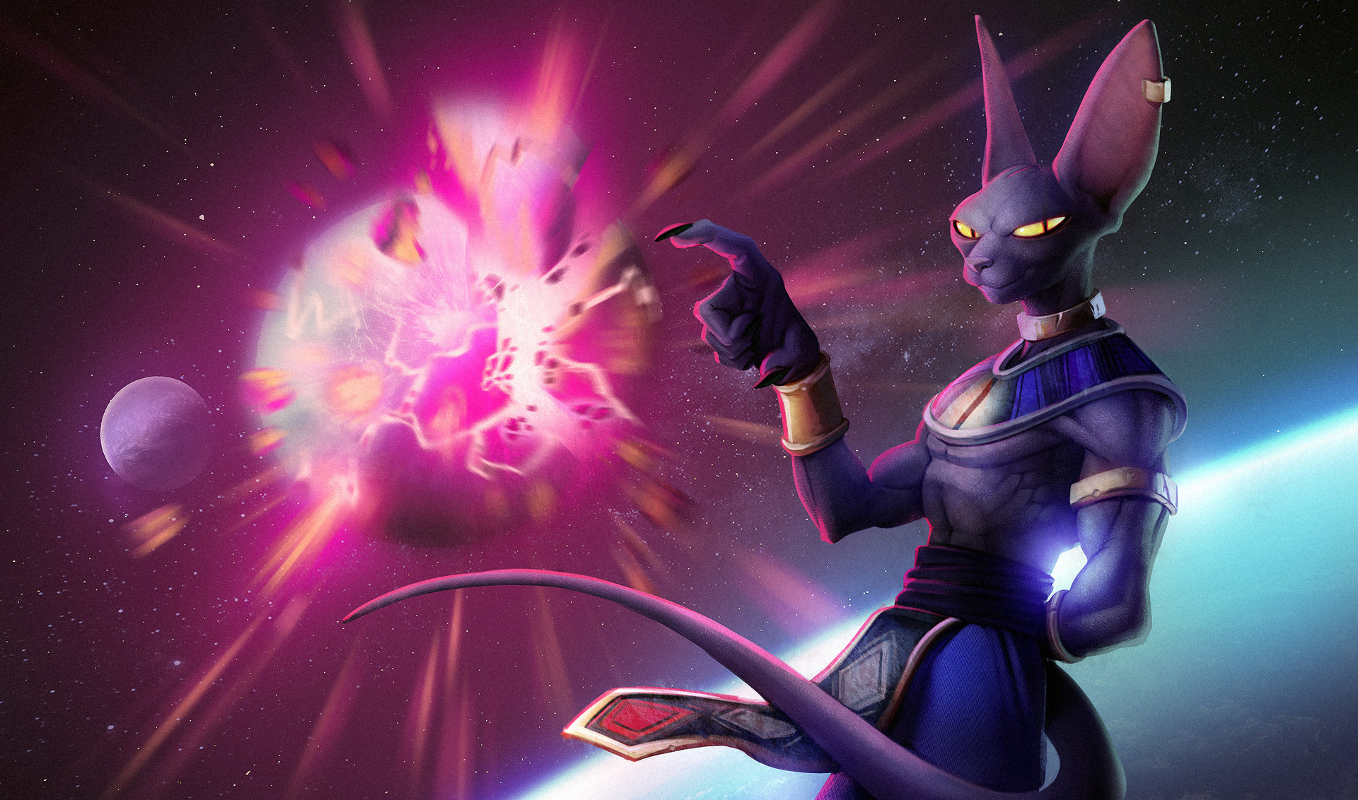 Beerus (Dragon Ball) HD Wallpaper and Background