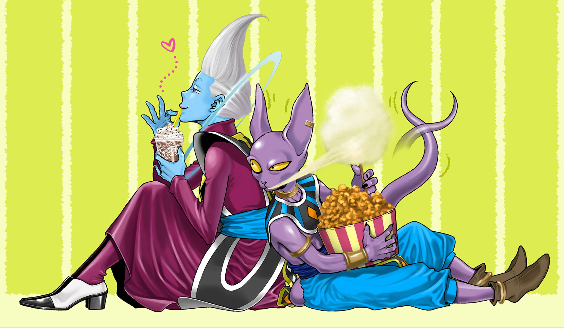 Wallpaper Dragon Ball Super, Beerus, Lord Bills
