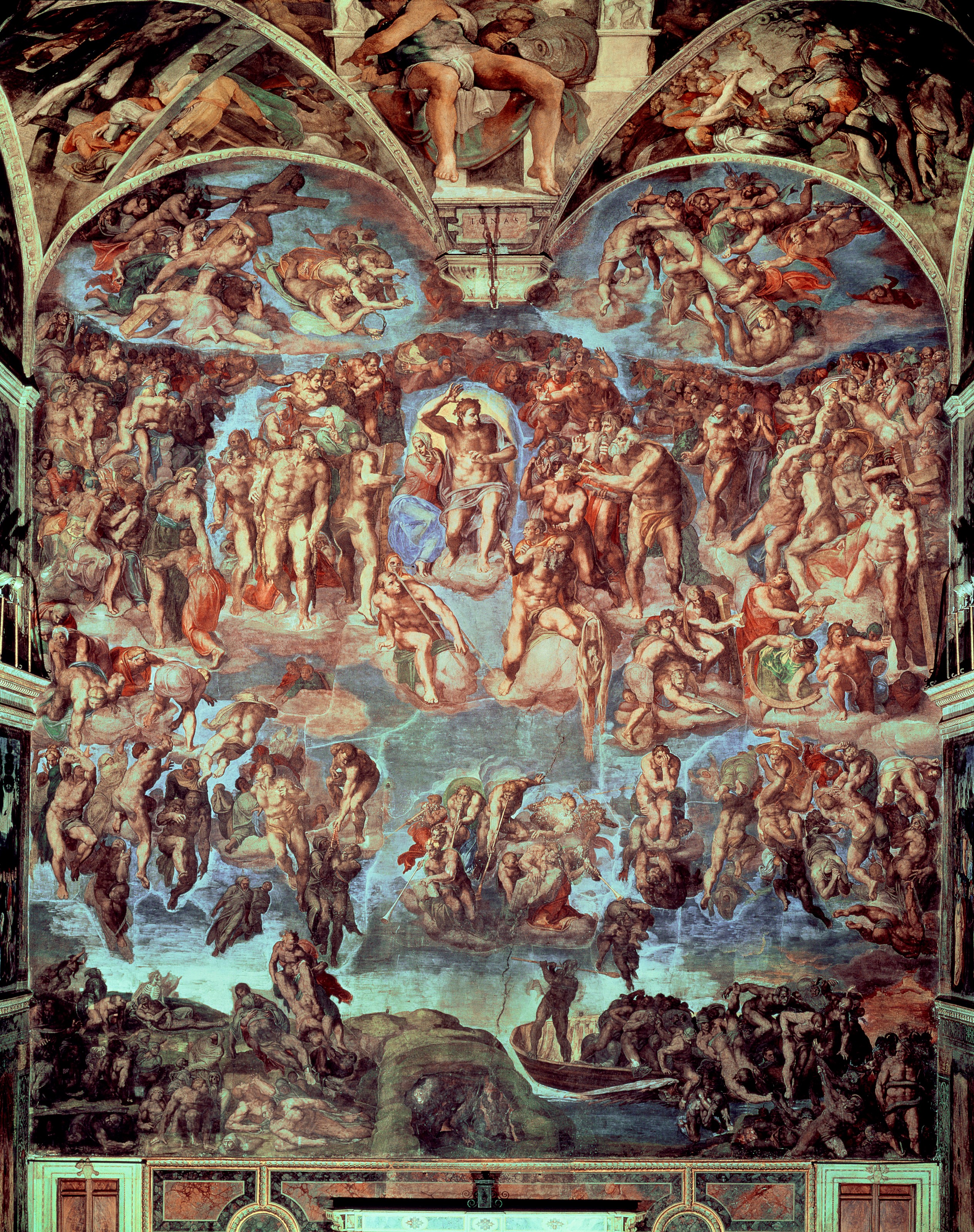 Sistine Chapel, The Last Judgement Mural By Michelangelo Buonarroti Your Way