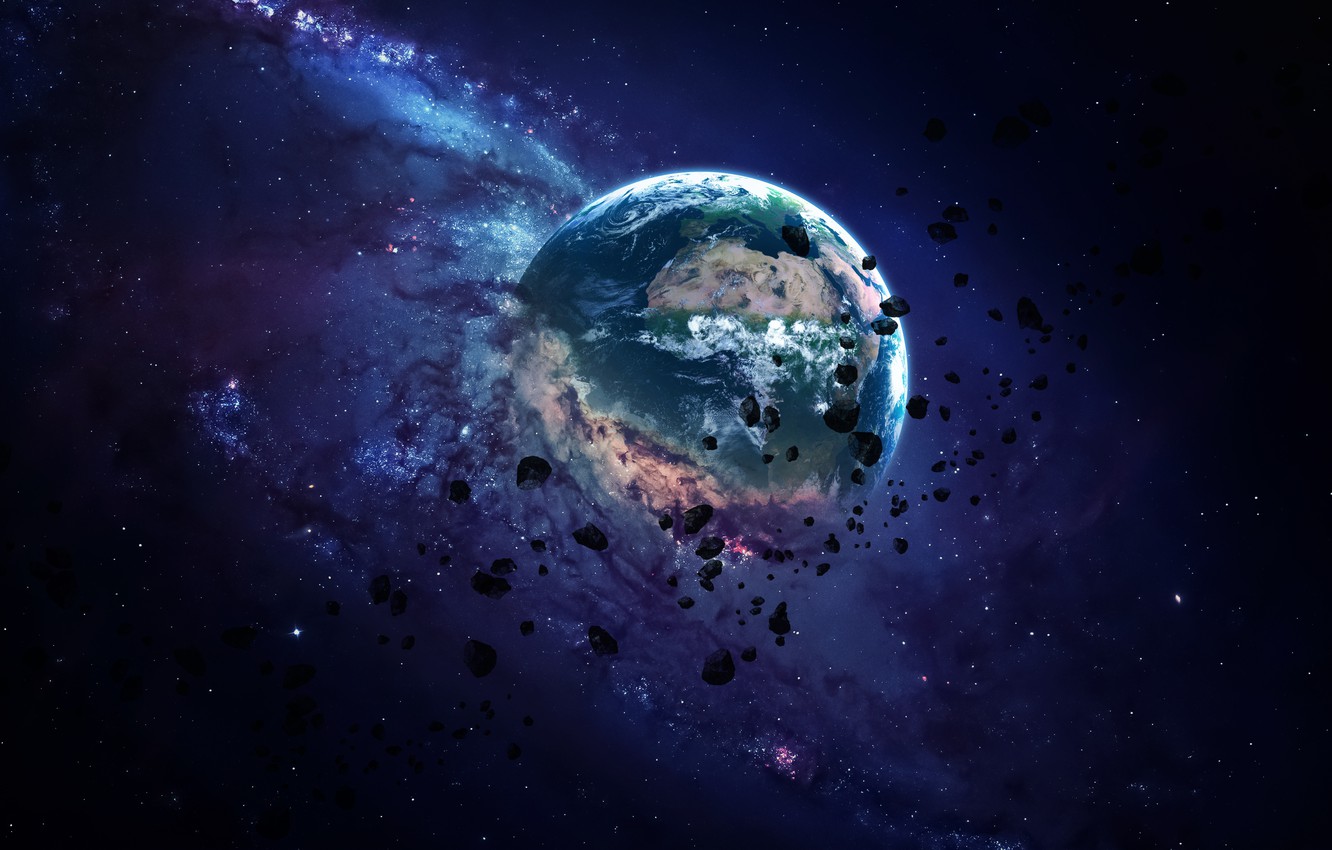 Wallpaper Planet, destruction, sci fi image for desktop, section космос
