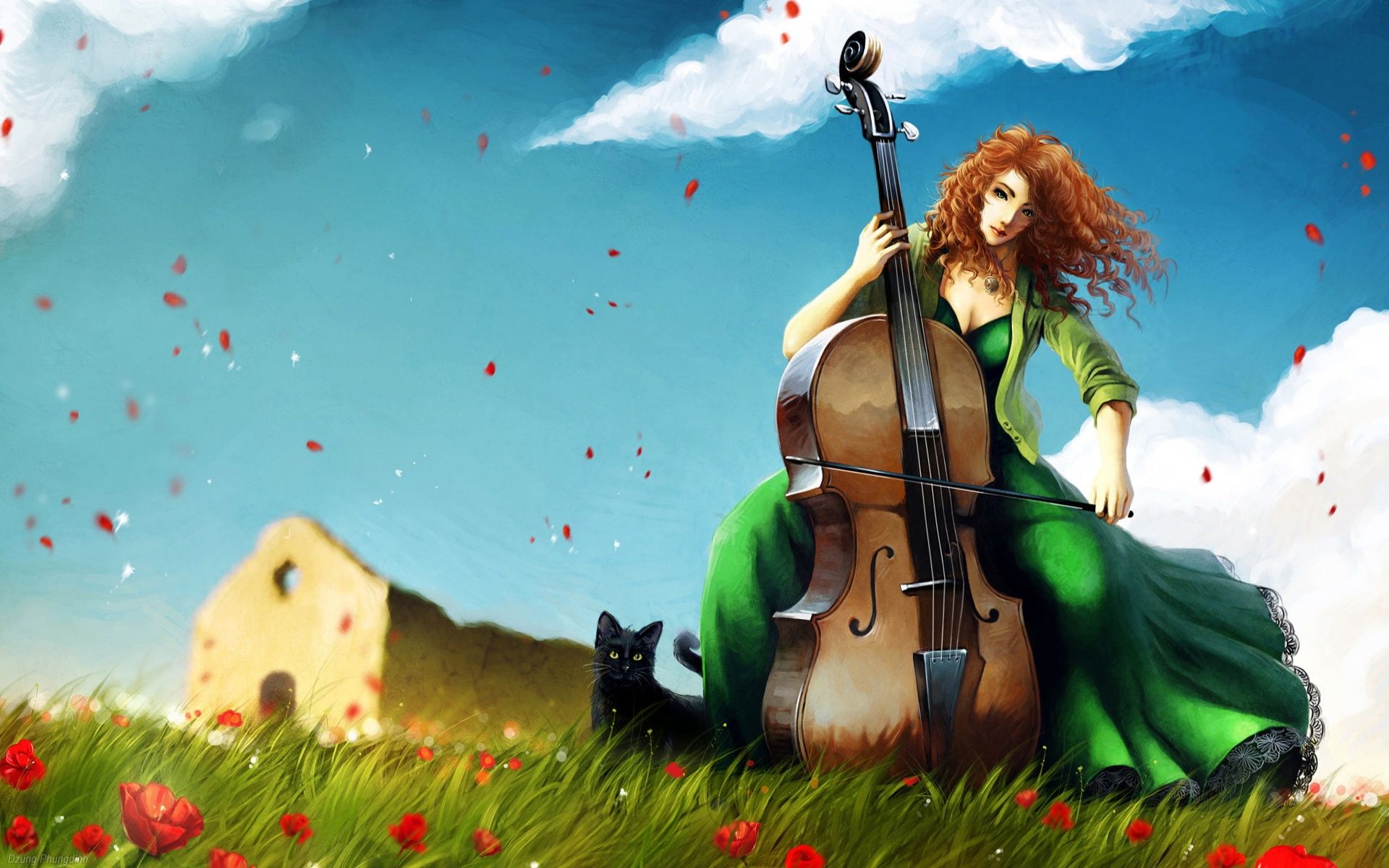 Cello Wallpaper, High Definition, High Quality, Widescreen